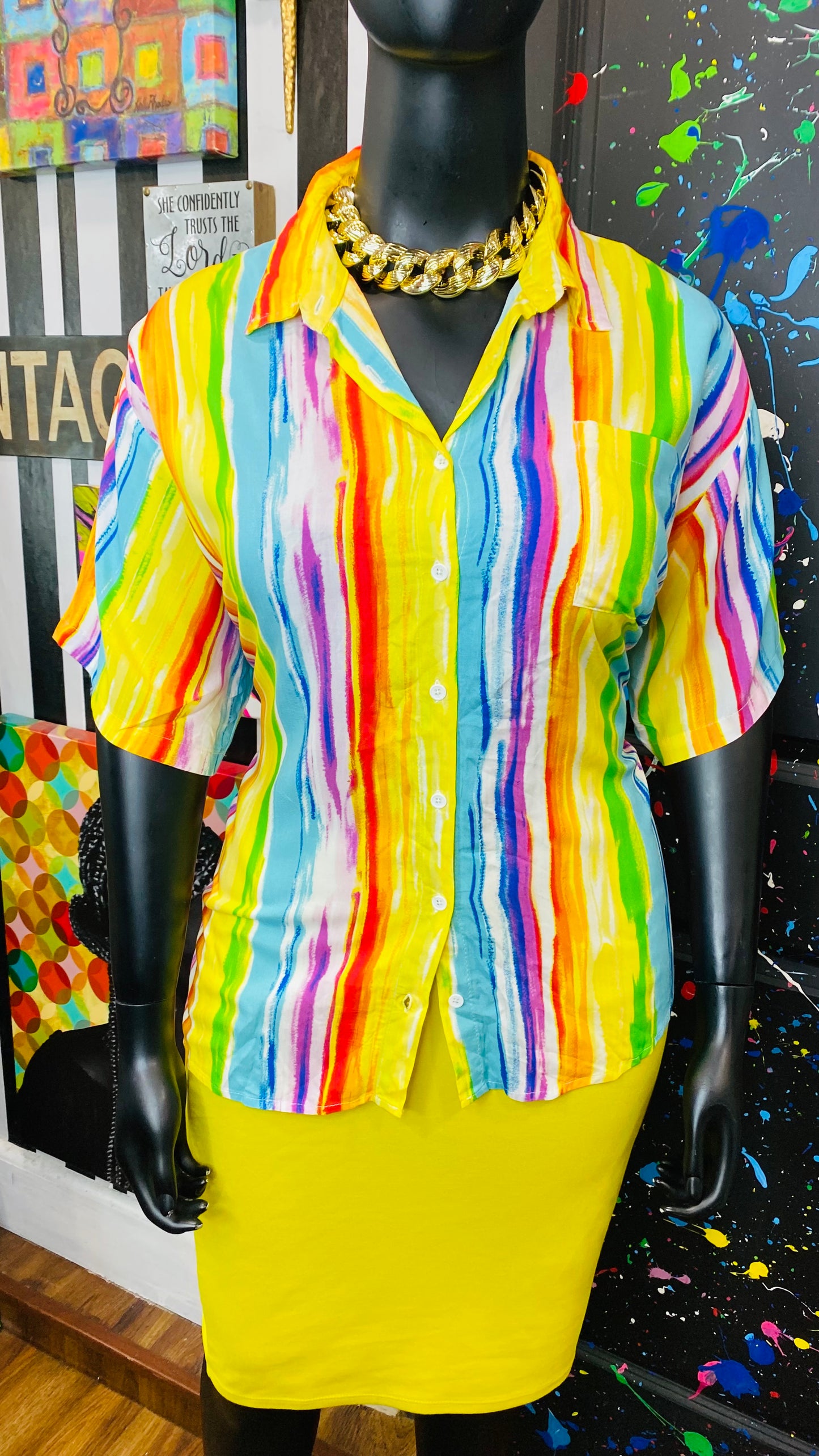 Watercolor Rayon Blouse (22/24)