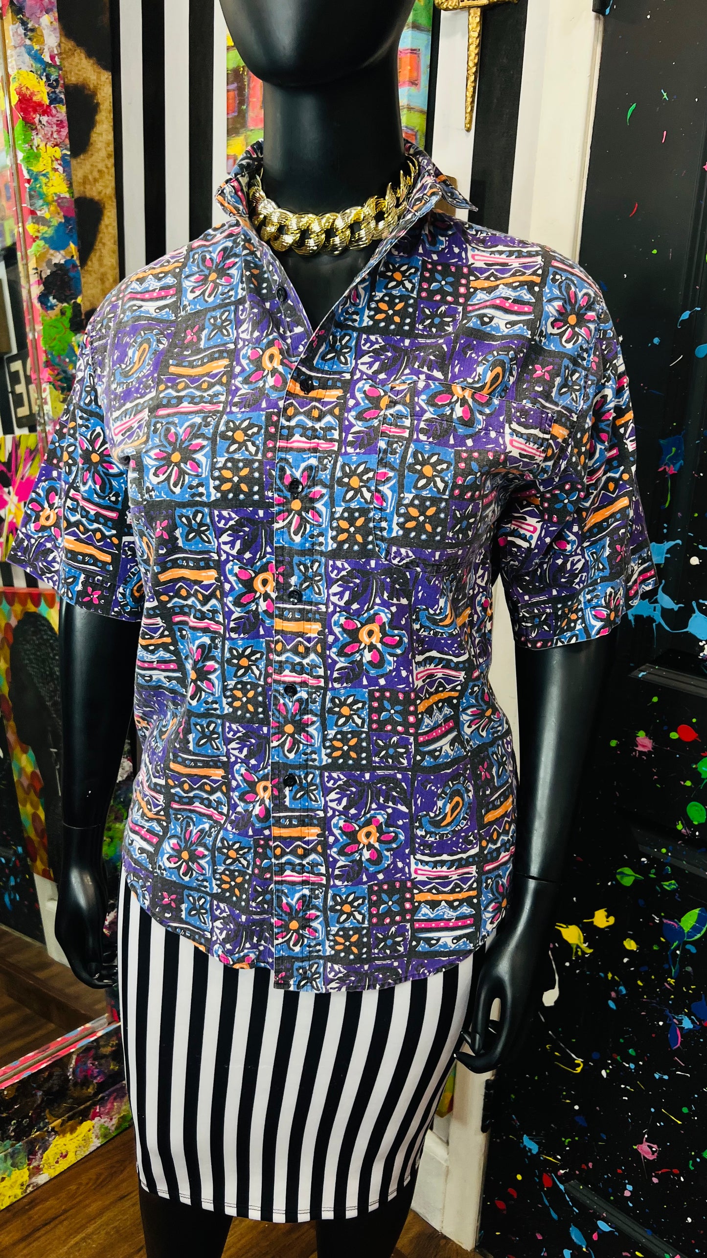 Vintage 80’s/90’s Abstract Blouse (12)