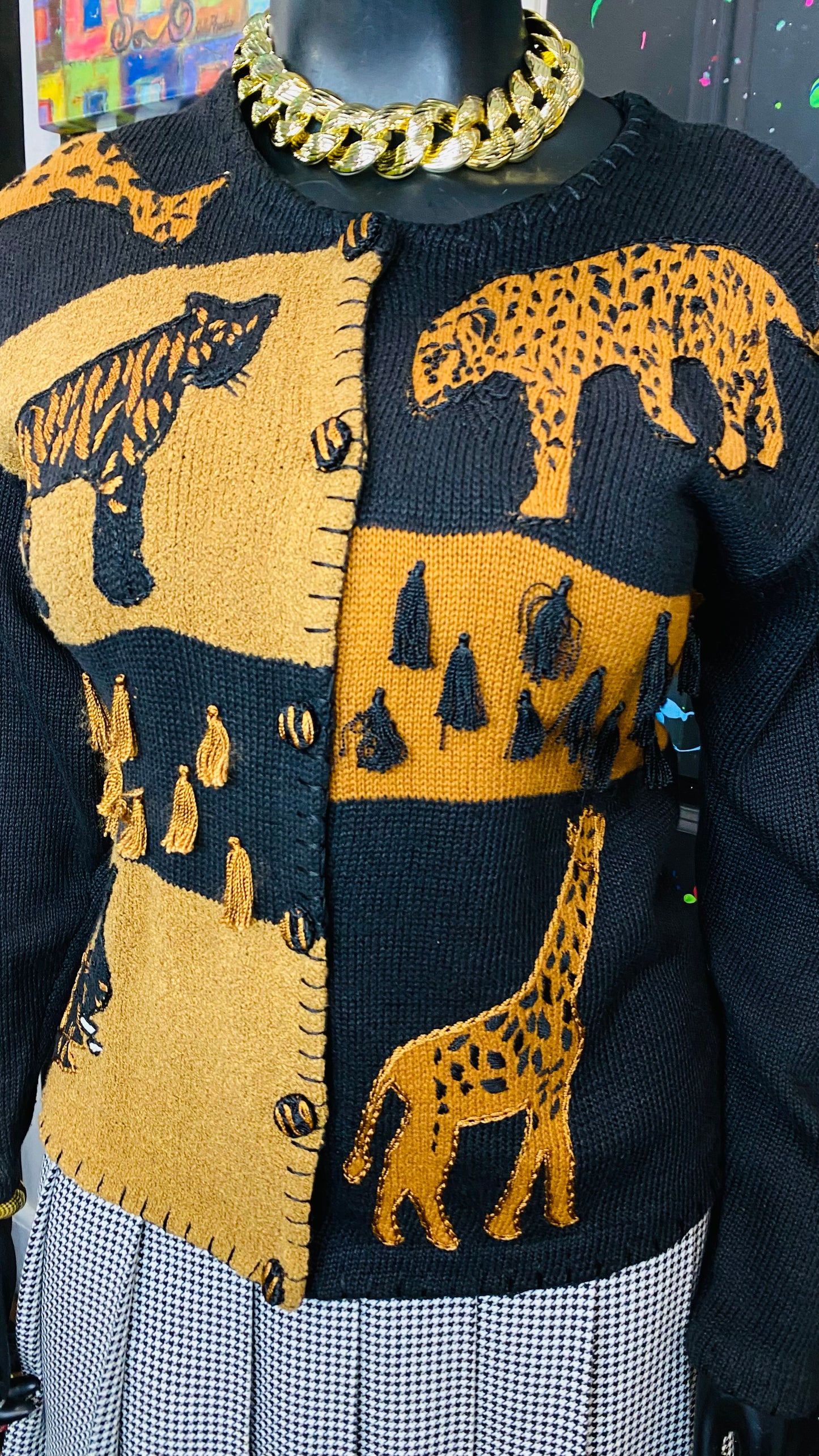 Vintage Safari Button Down Sweater (14/16)