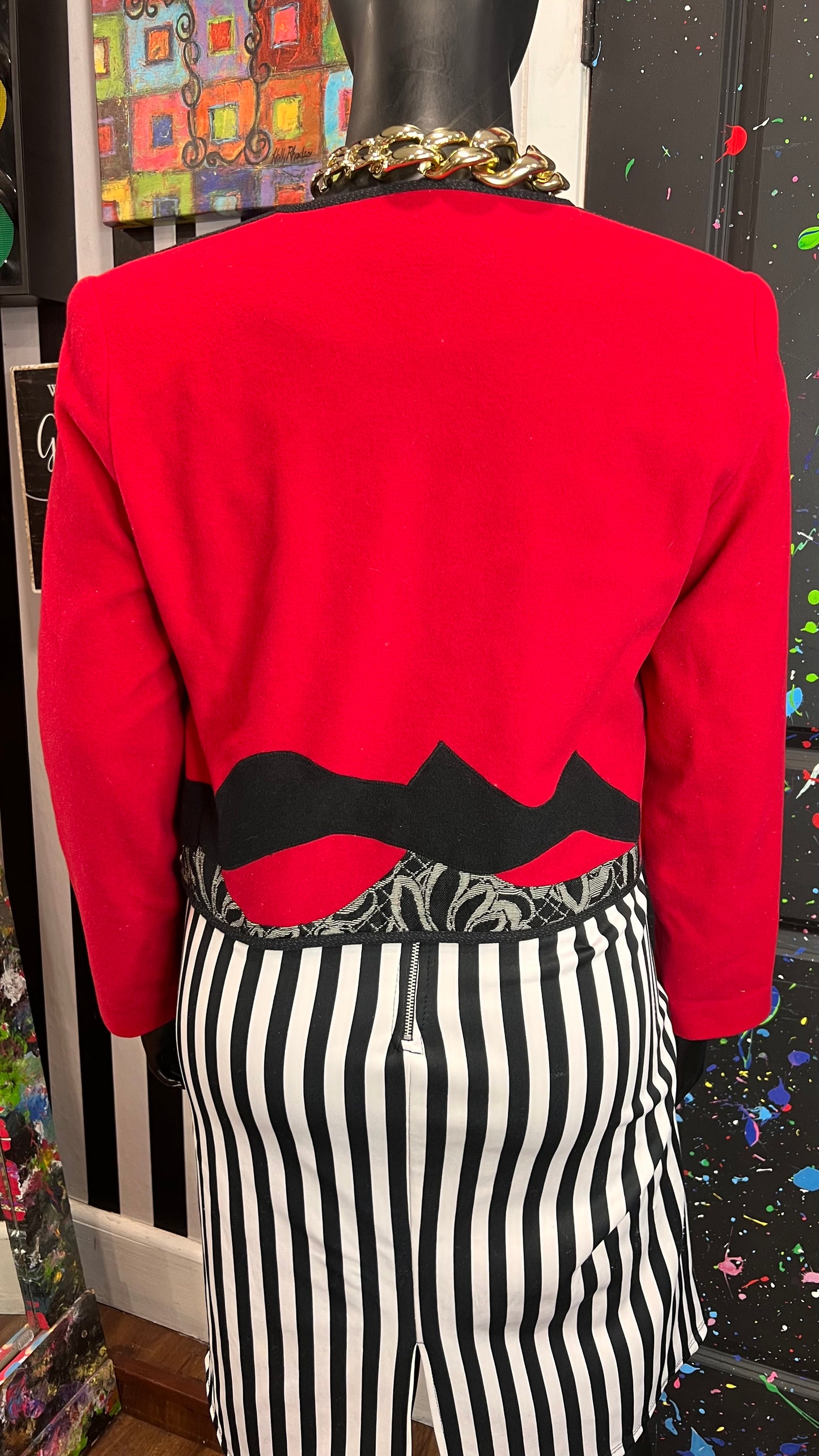 Vintage Canvas Backs Cropped Blazer (12)