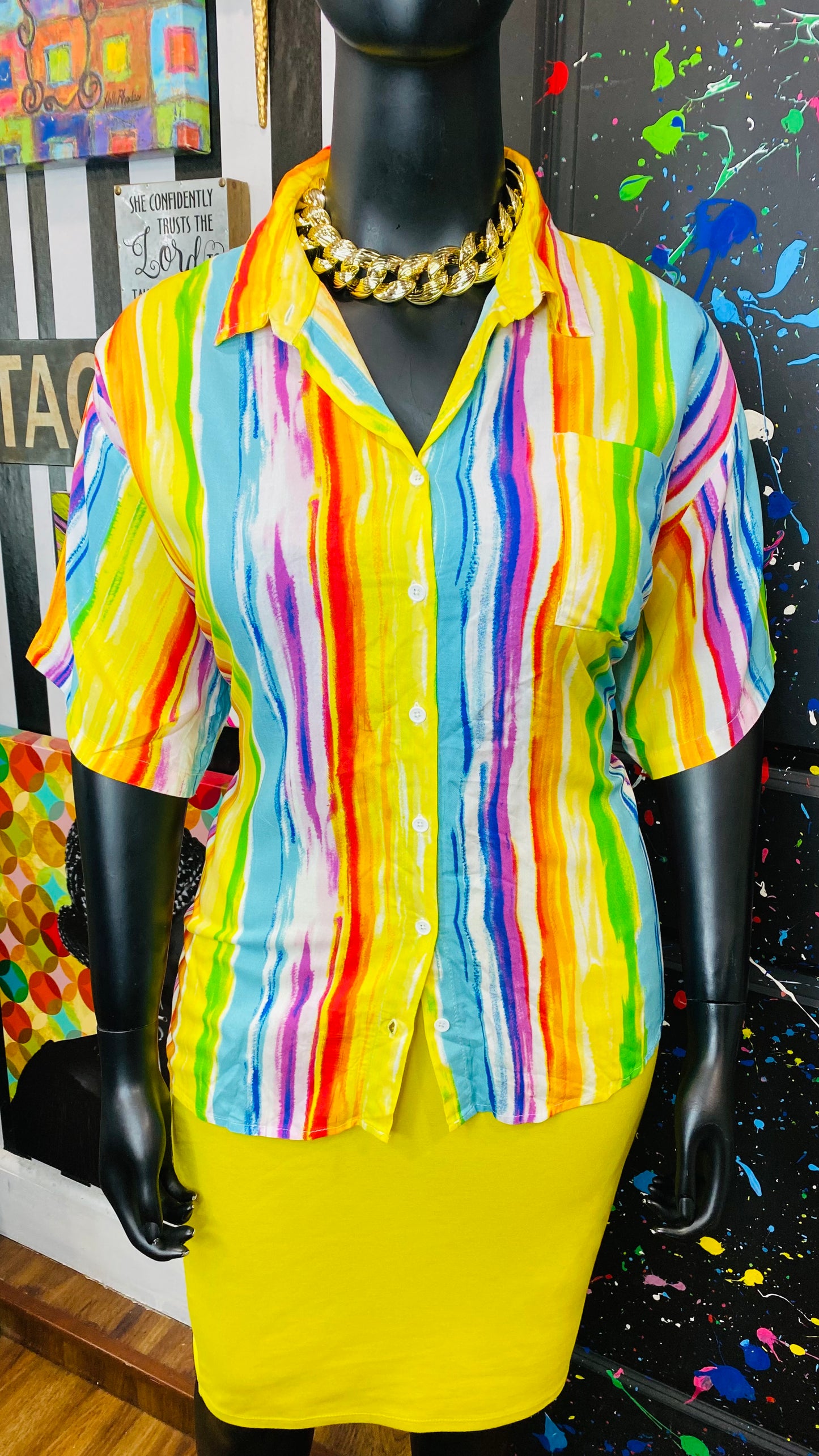 Watercolor Rayon Blouse (22/24)