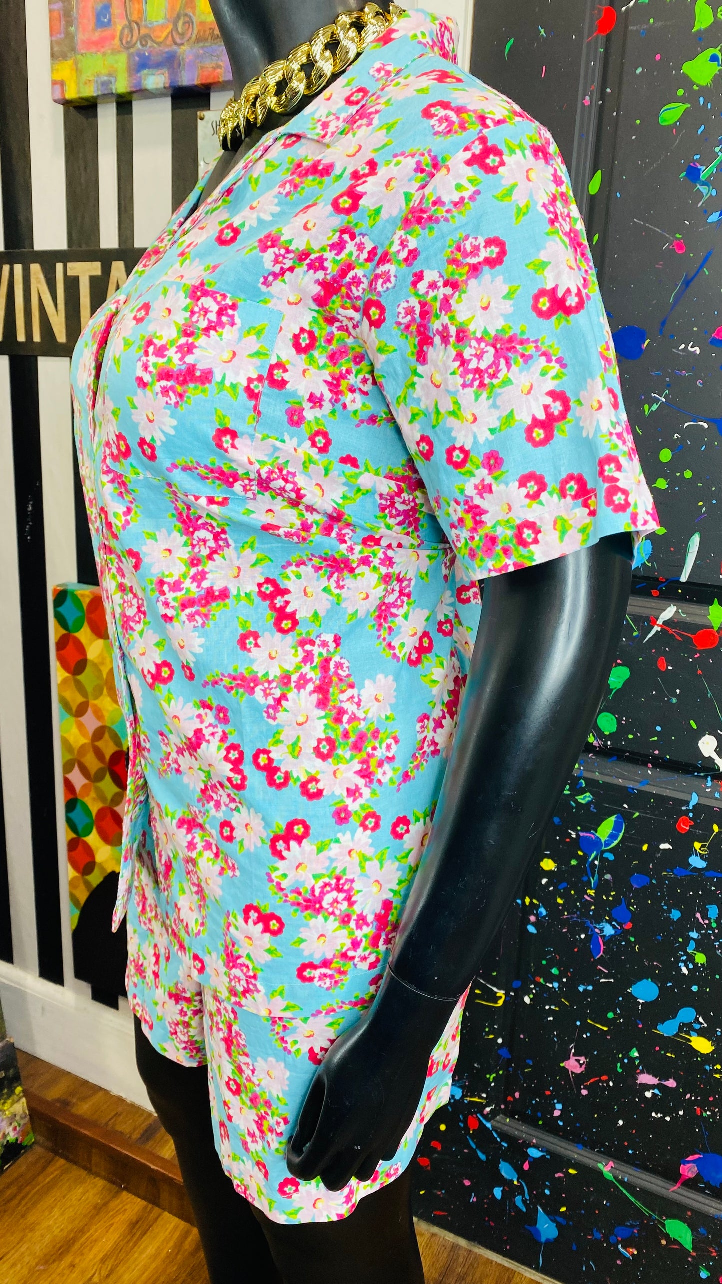 Vintage Floral Shorts Set (22)