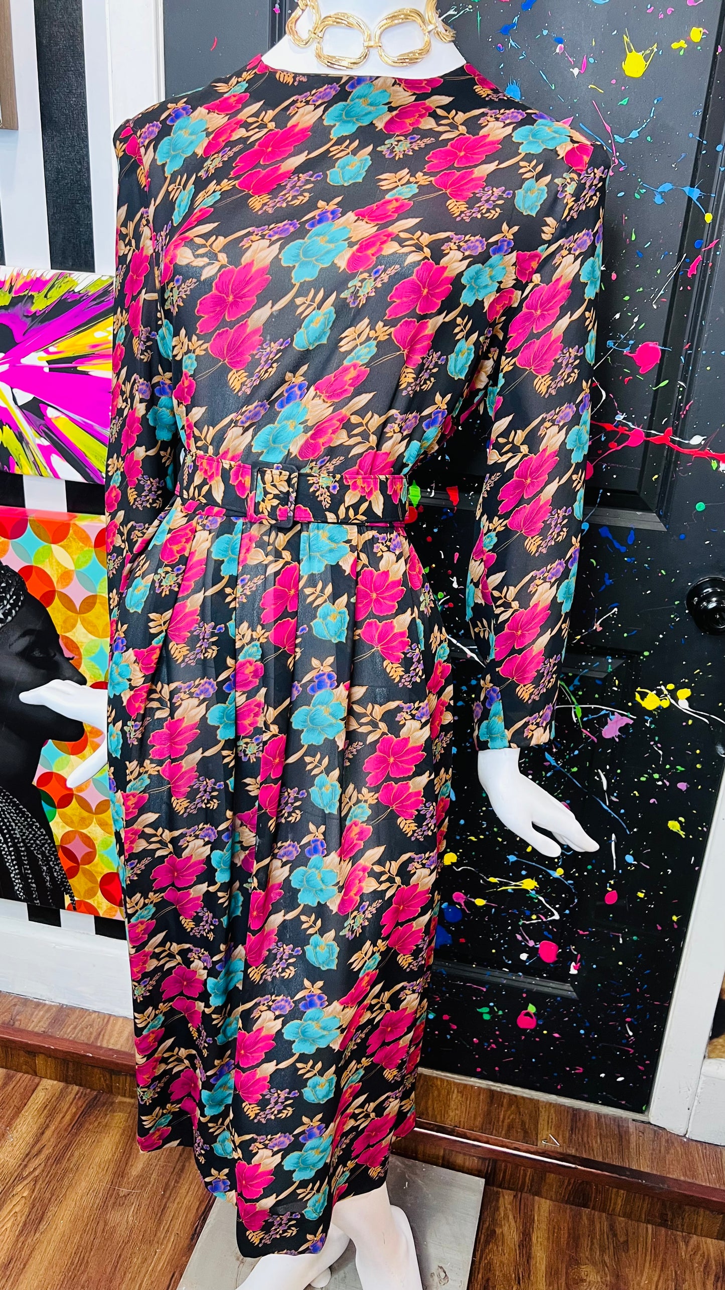 Vintage Floral Dress (16)