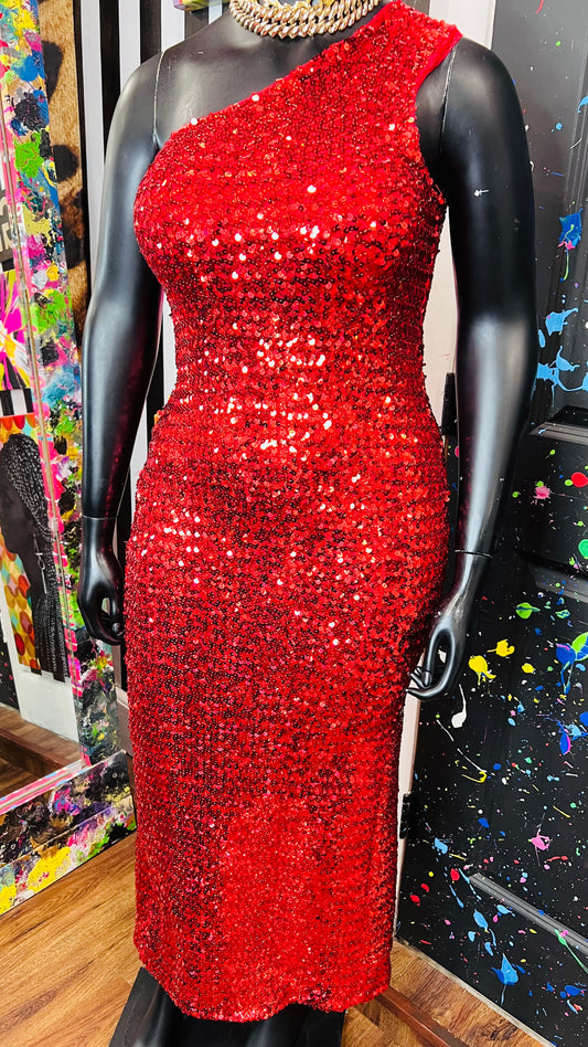Vintage Sequin BodyCon Dress (14/16)