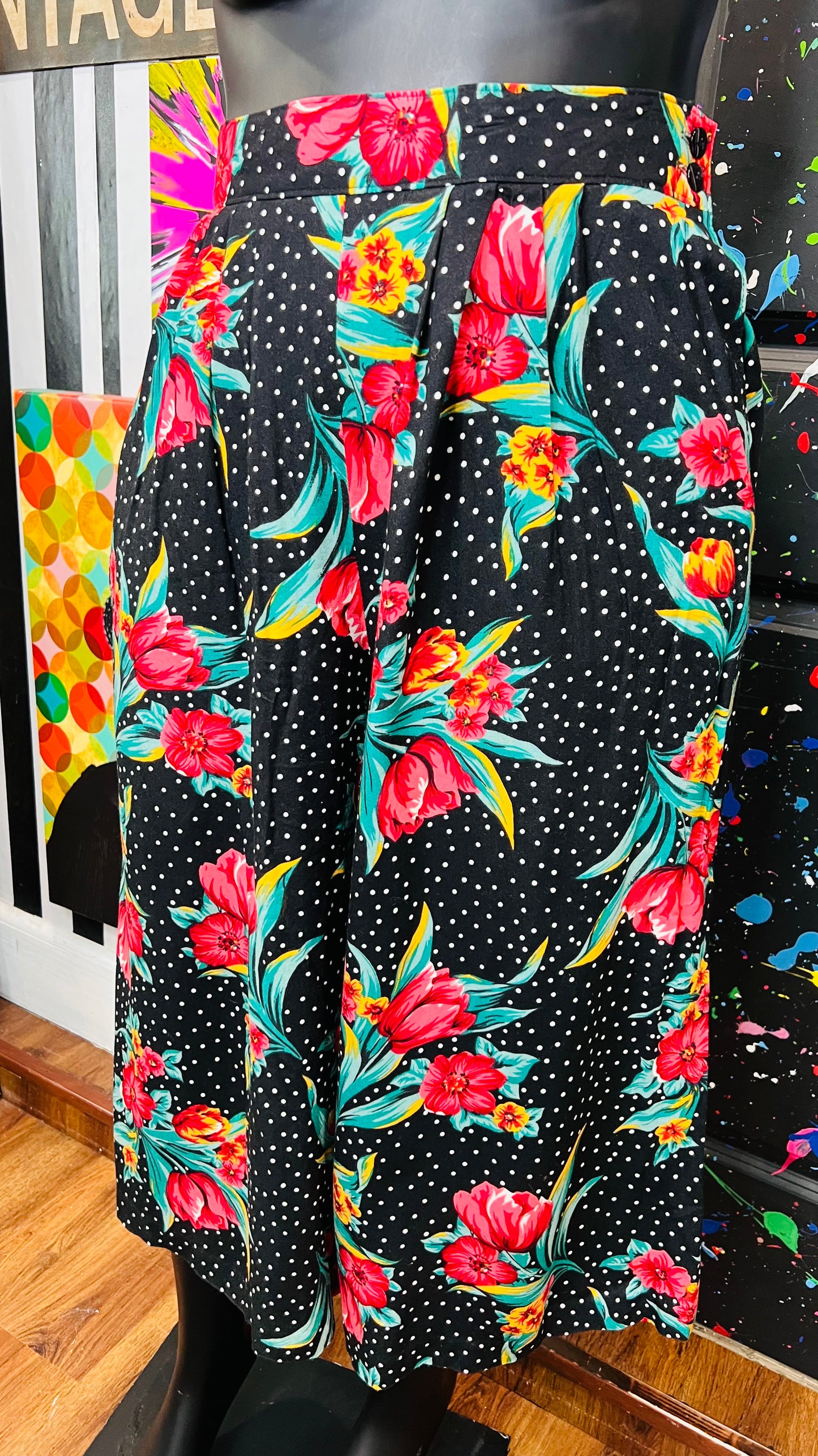 Vintage Polka Dot & Floral Gaulchos (18)
