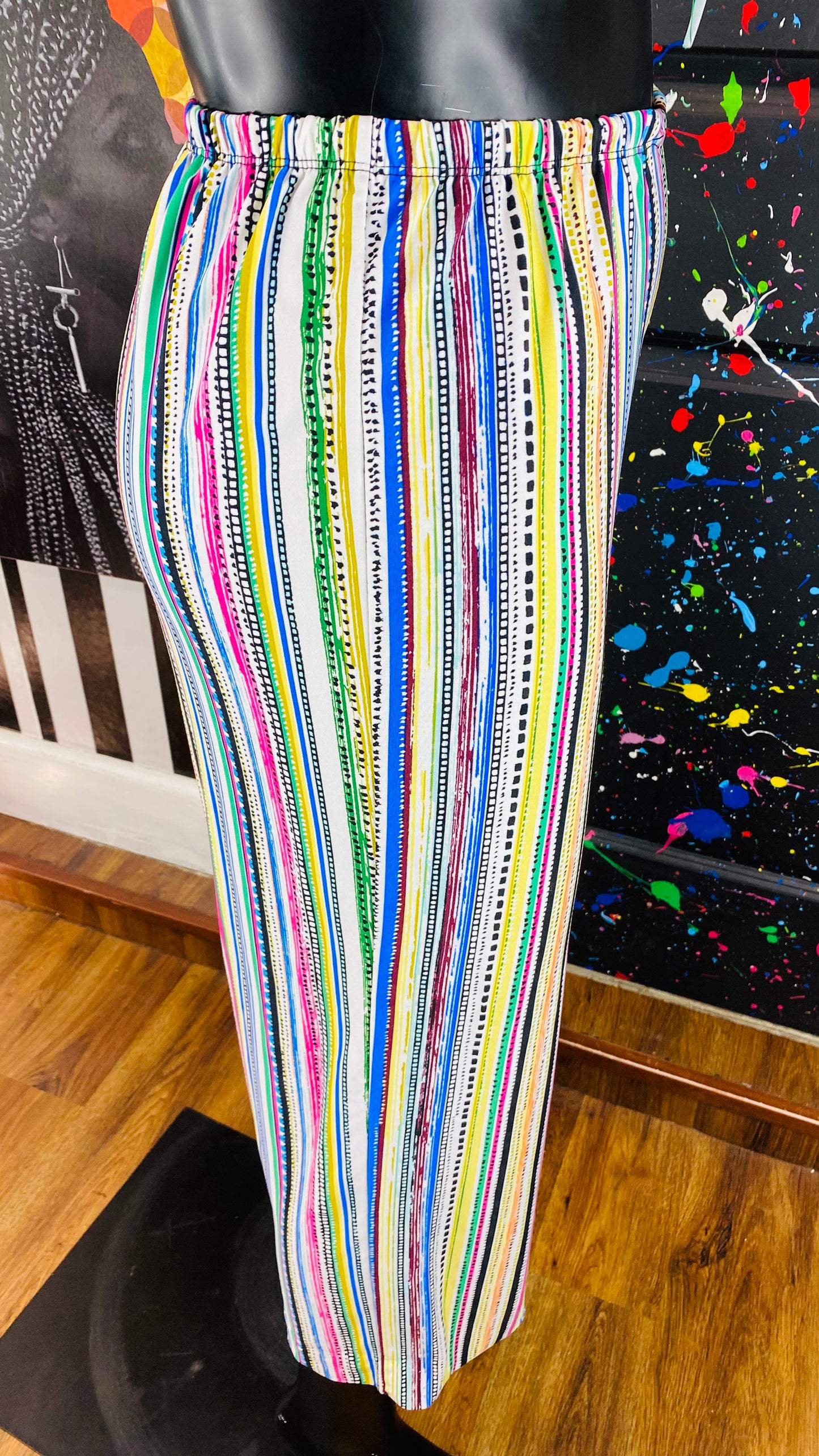 Multi Colored Capri Pants