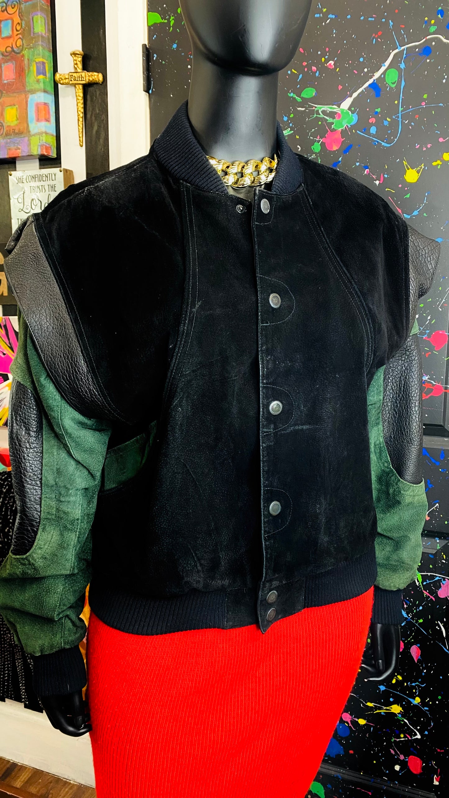 Vintage Pelle Genuine Leather Suede Jacket (18)