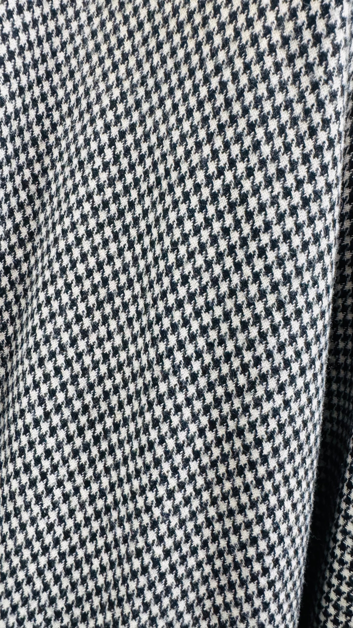 Vintage Wool Houndstooth Cape (OS)