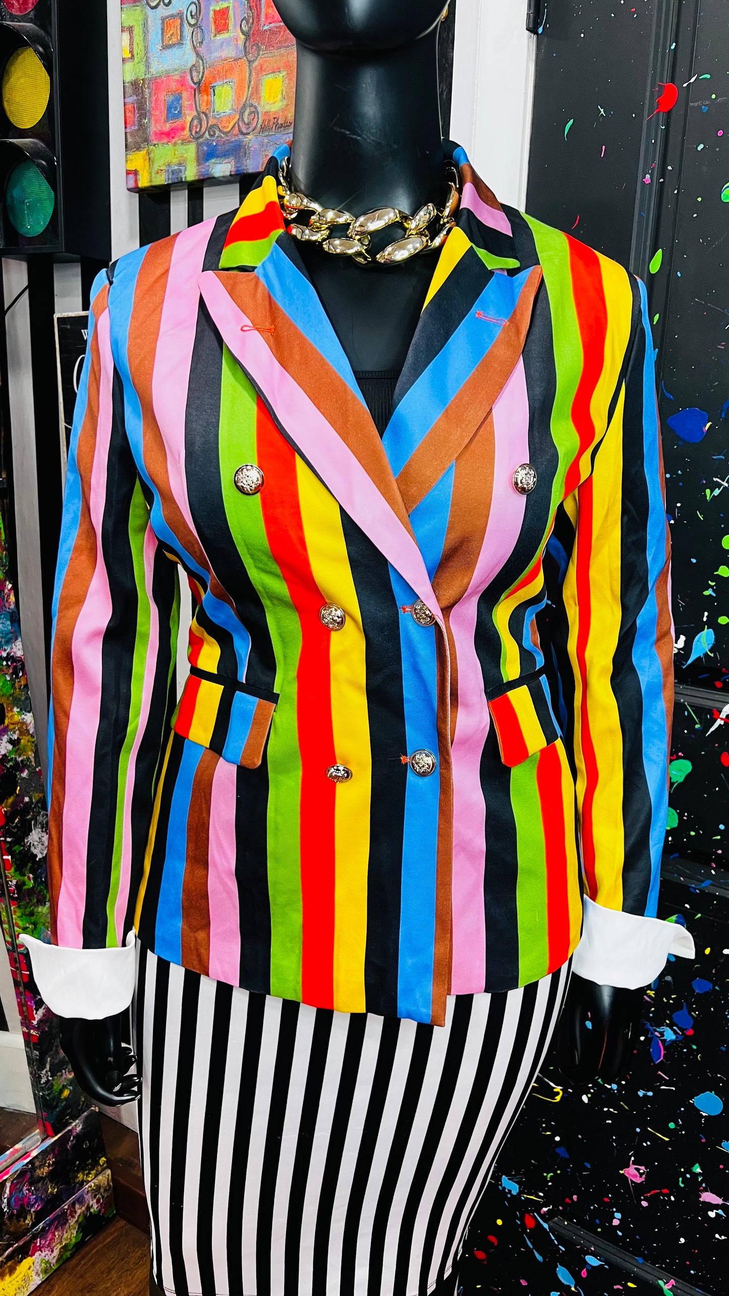 Striped Blazer (14/16)