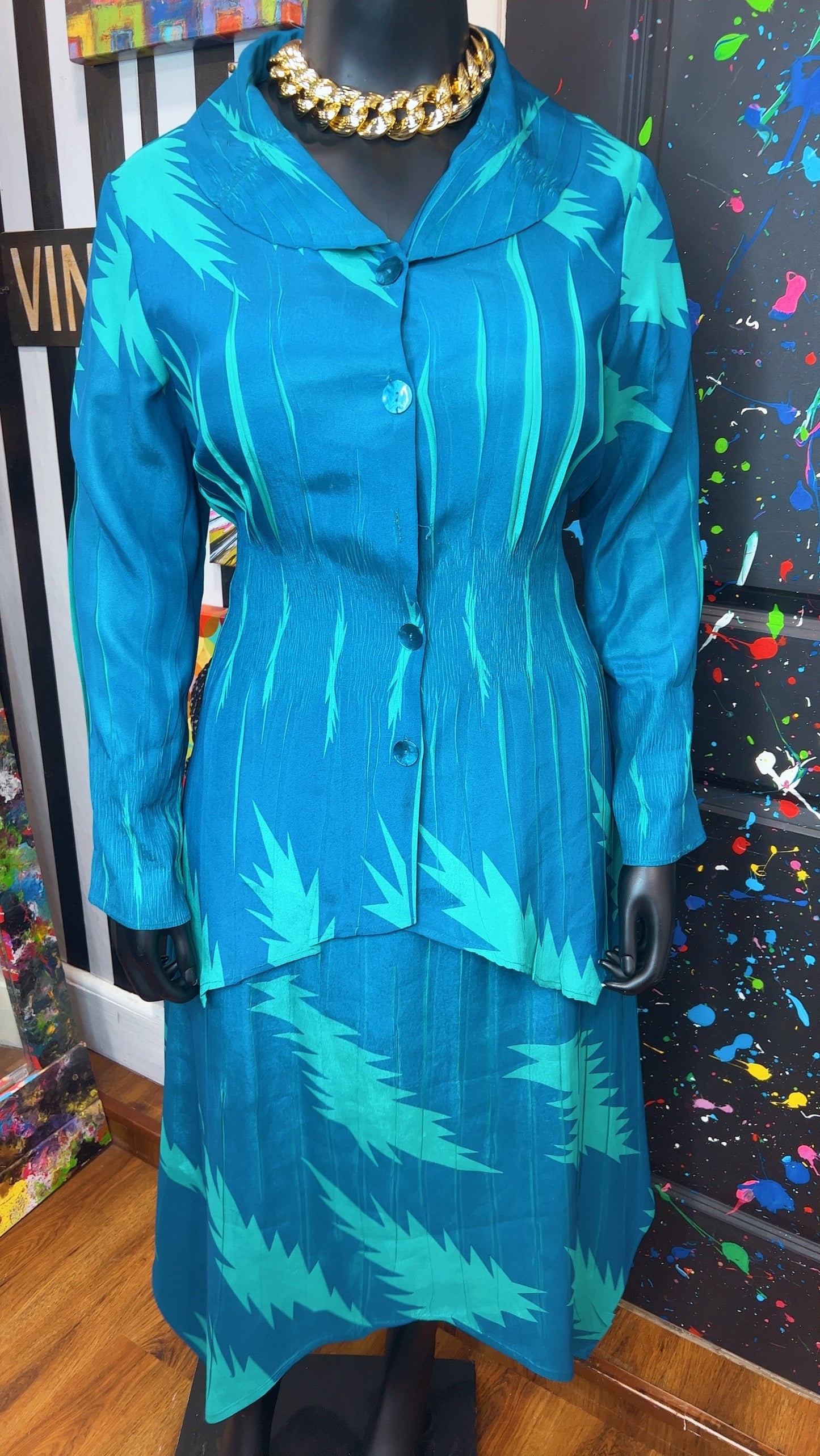 Vintage Blue Mermaid Set Set (18)