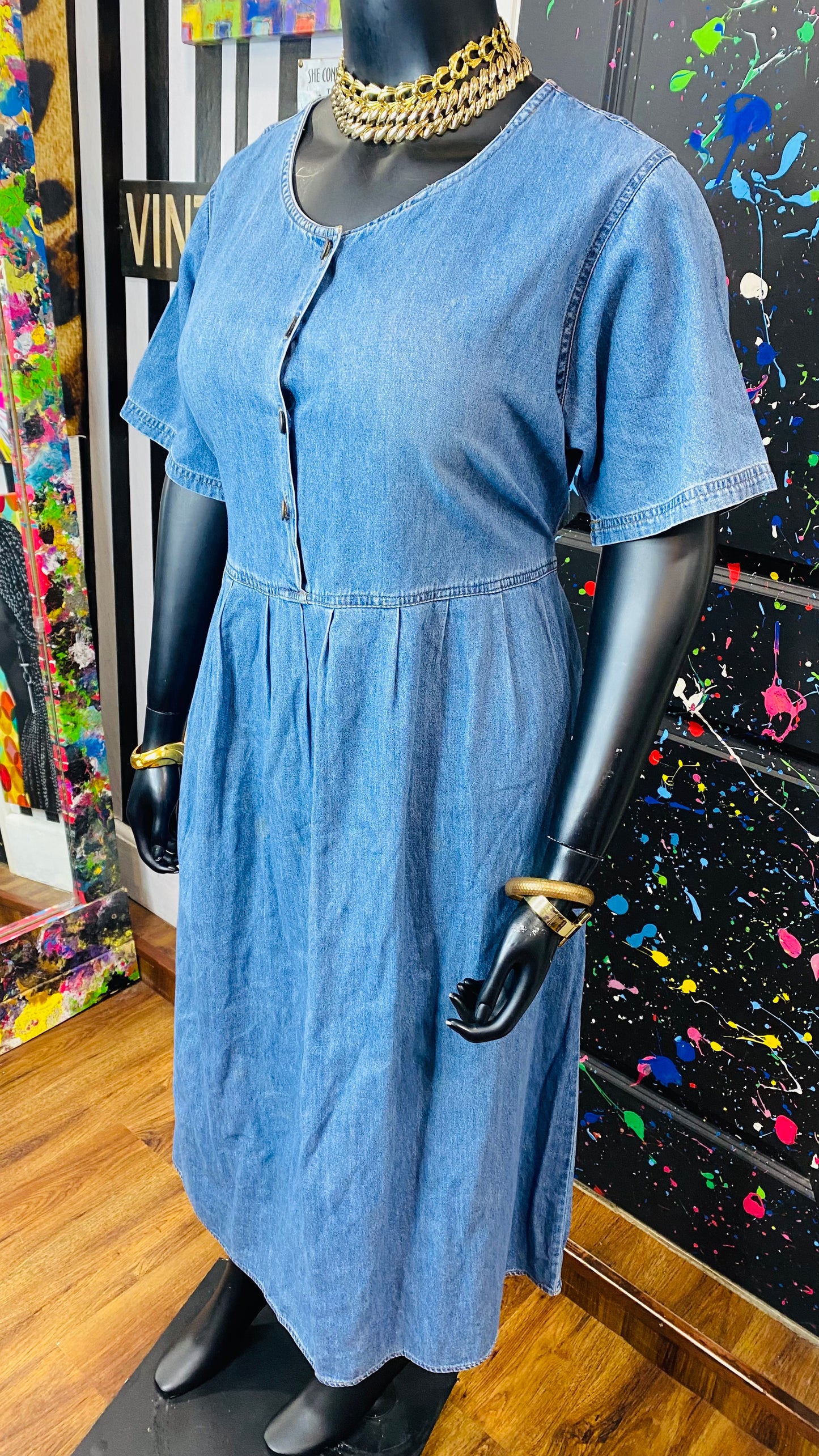 Vintage Denim Dress (18)