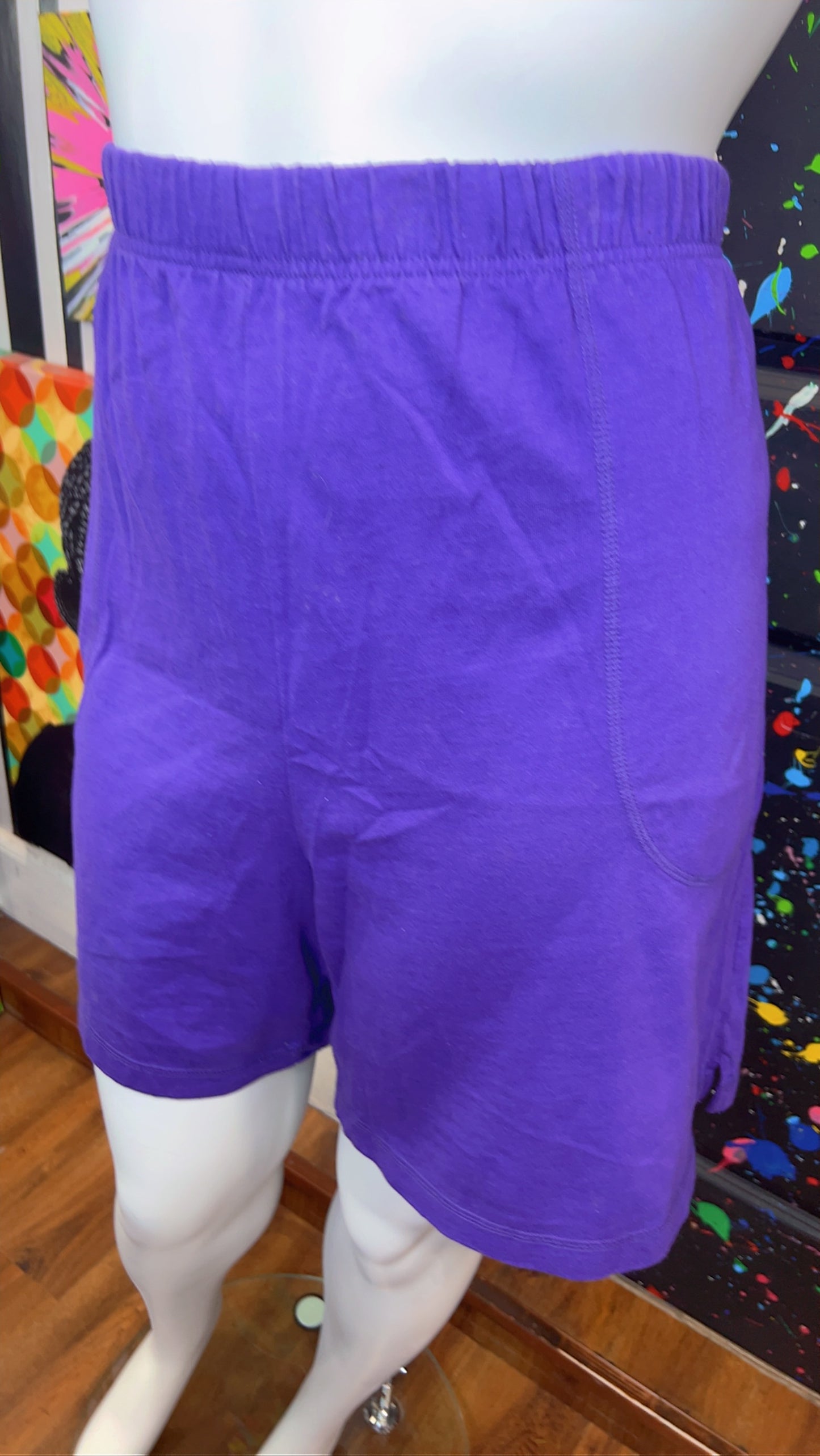 Vintage Purple Cotton Shorts (18W/20W)