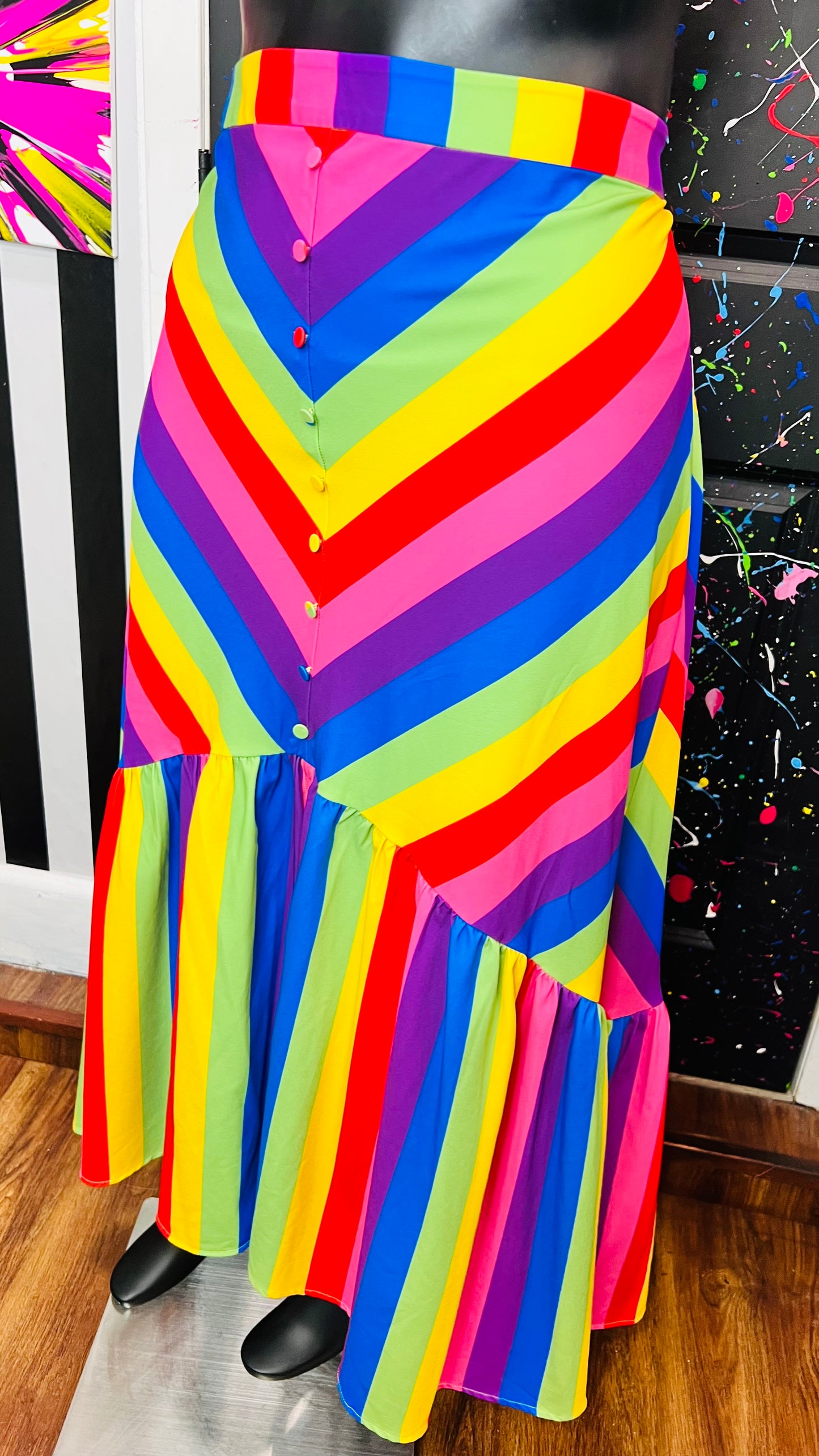 Eloquii New w/ Tags Rainbow Skirt (22)