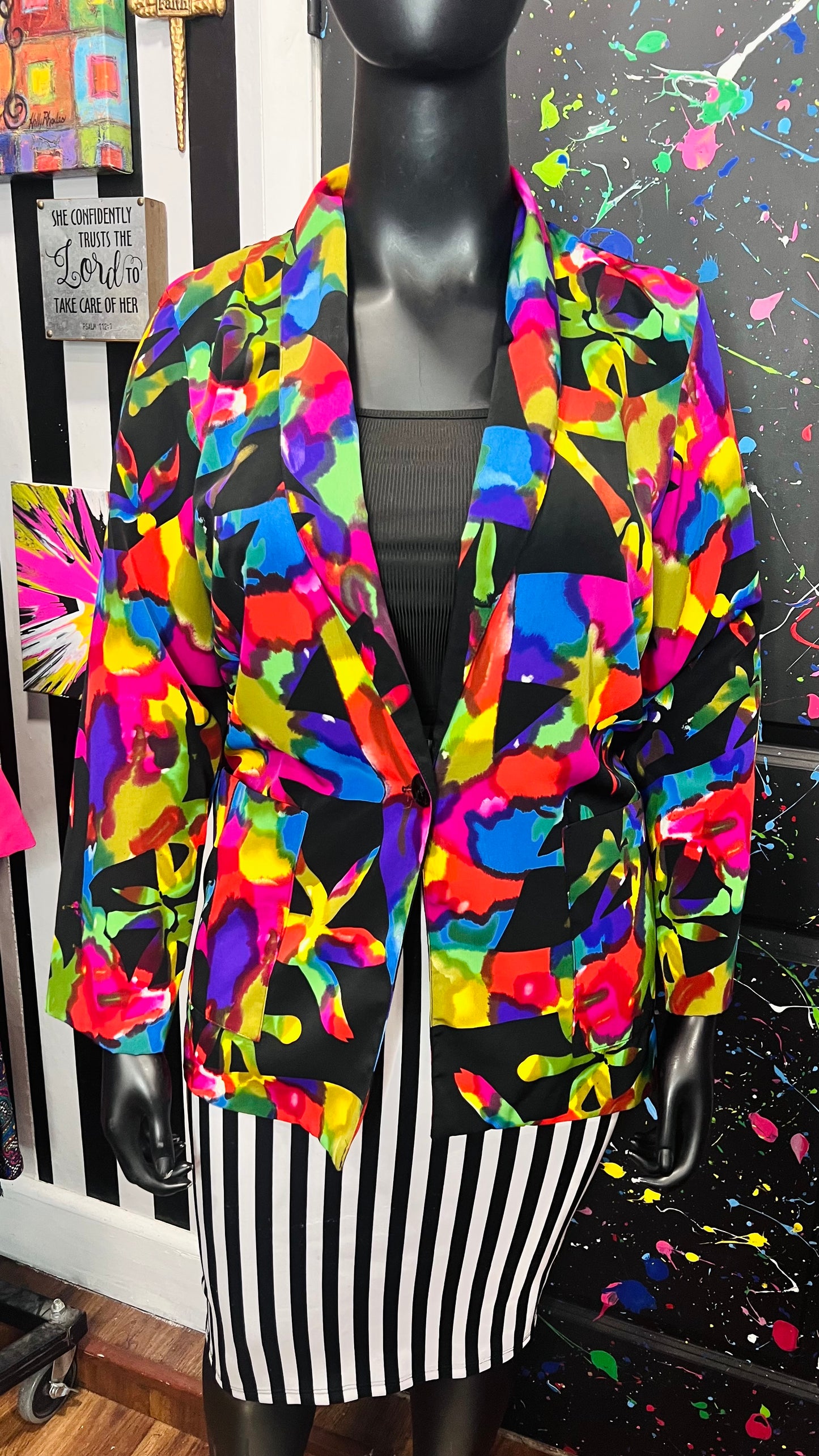 Vintage Kensington Square Blazer (14) *KC