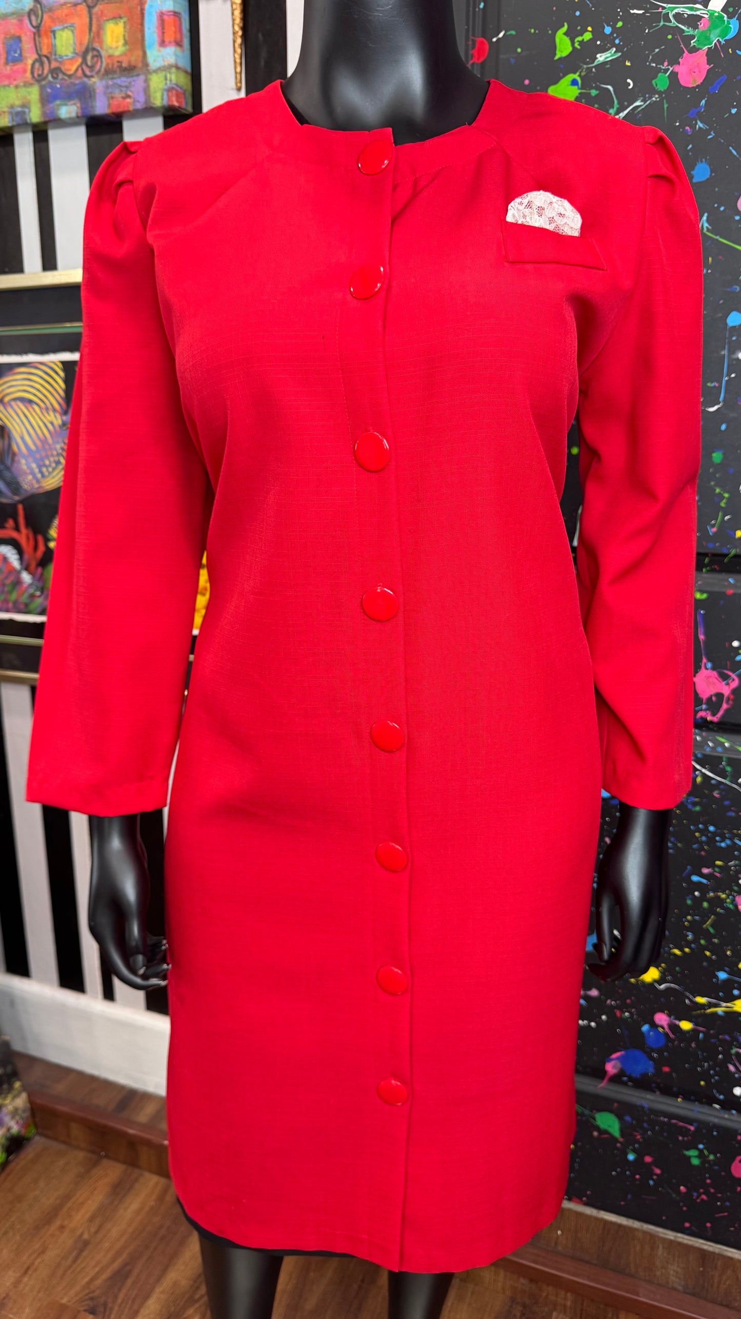 Vintage Polyester Secretary Dress (18)