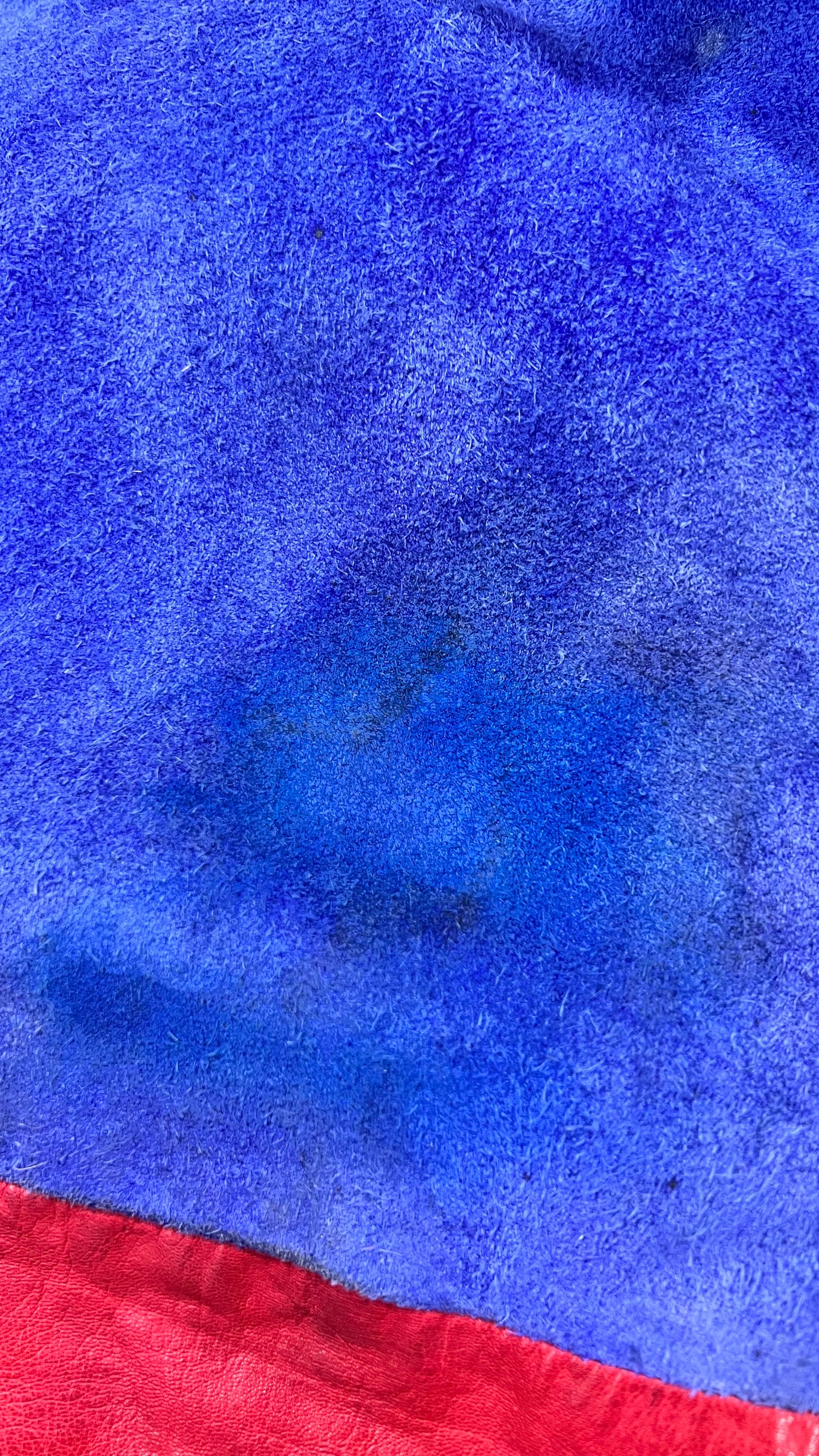 Vintage Genuine Leather & Suede Road Sign Jacket (22) *KC