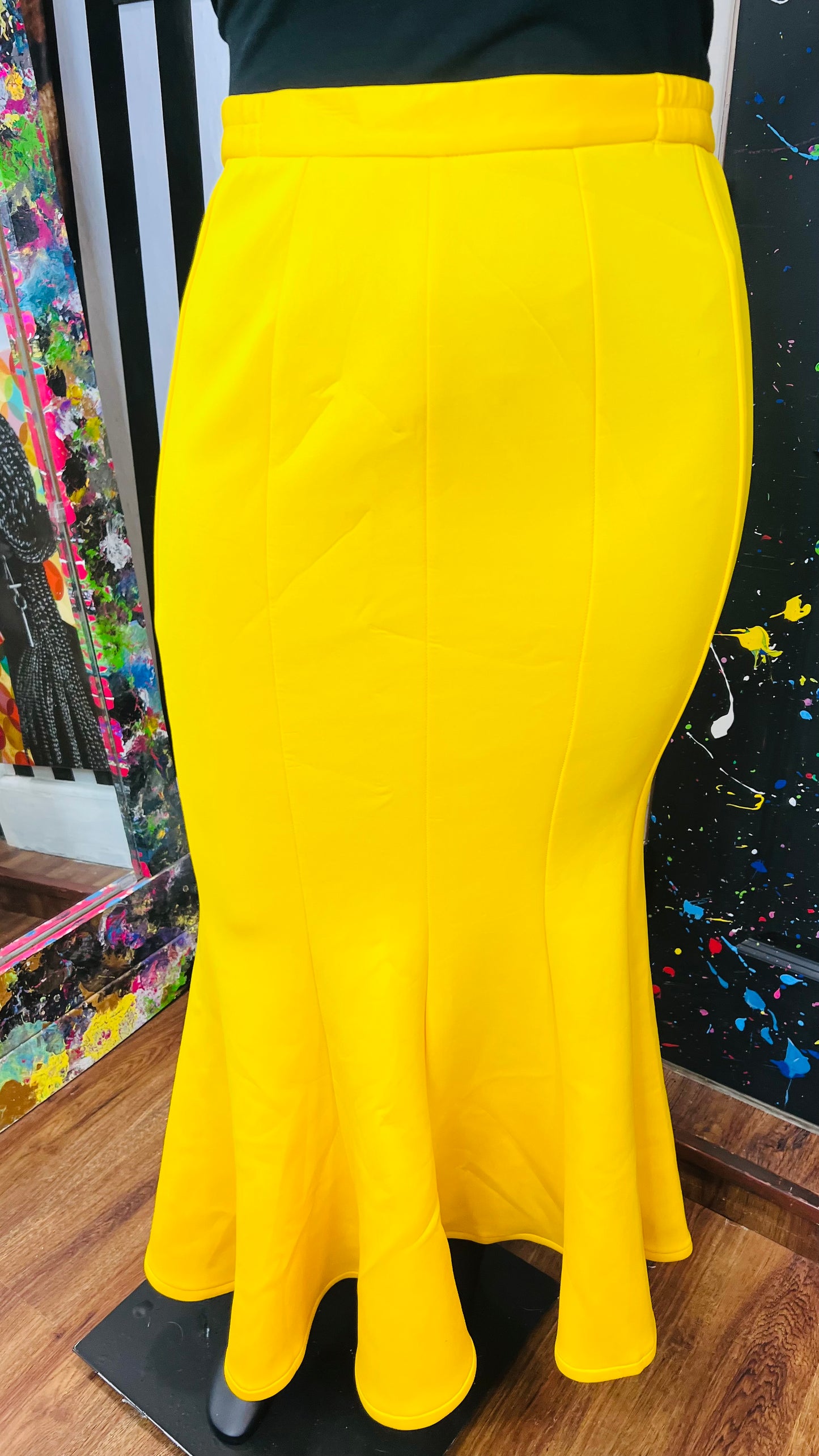 Yellow Mermaid Skirt (16)