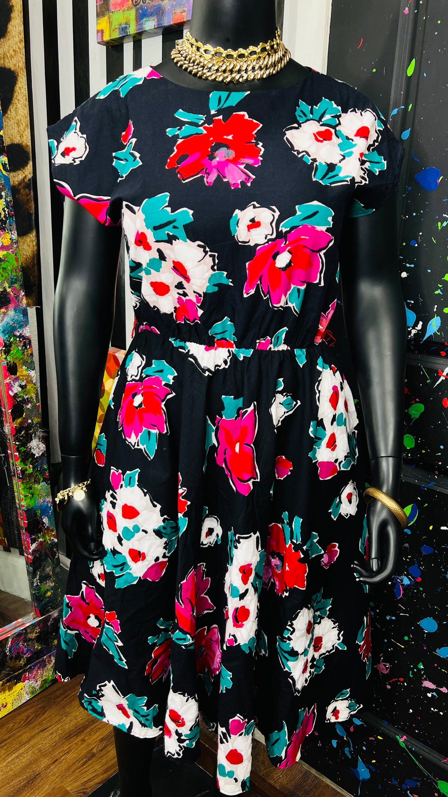 Vintage 80’s Floral Dress (15/16)