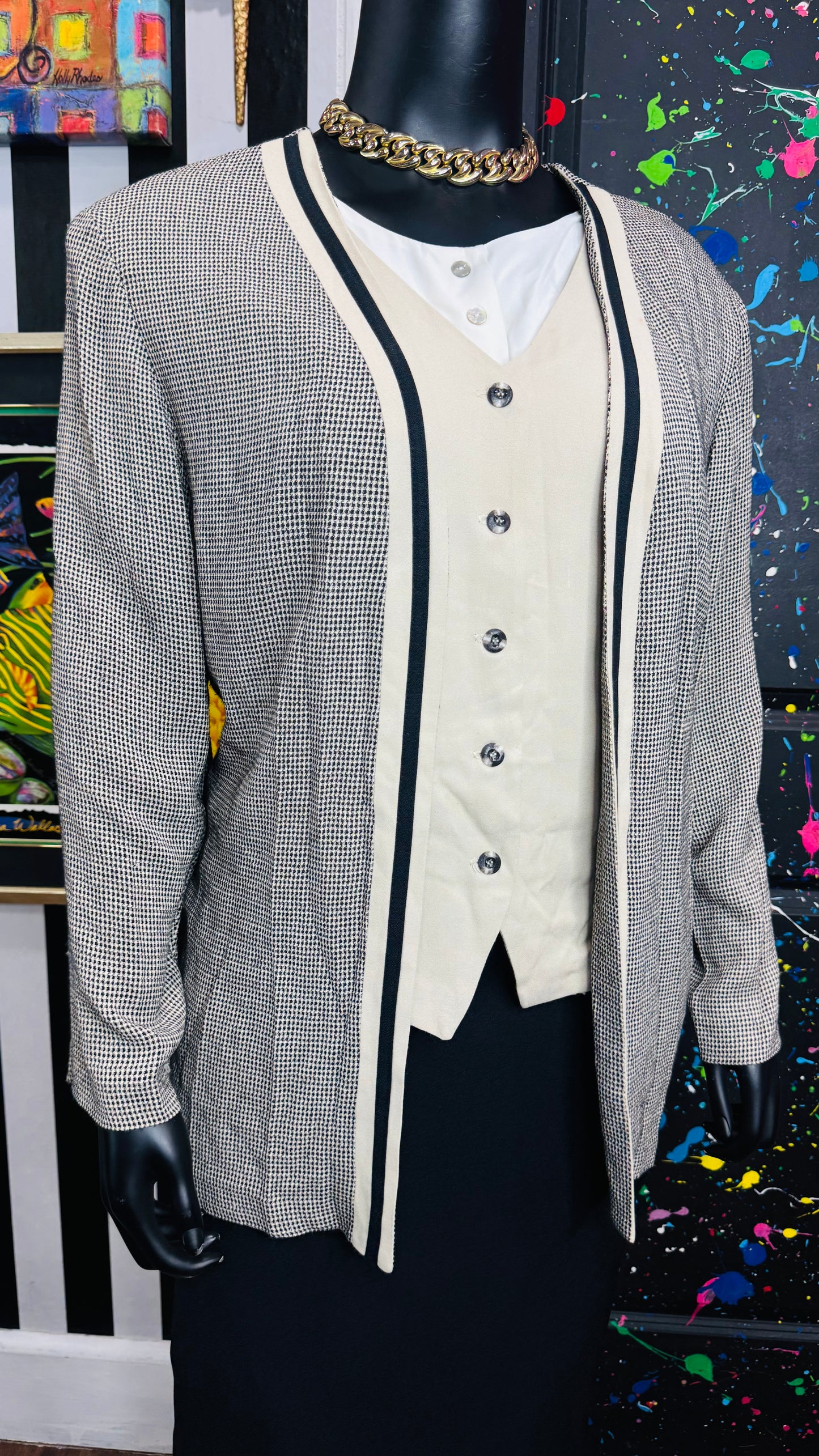 Vintage Blouse w/ Vest (20)