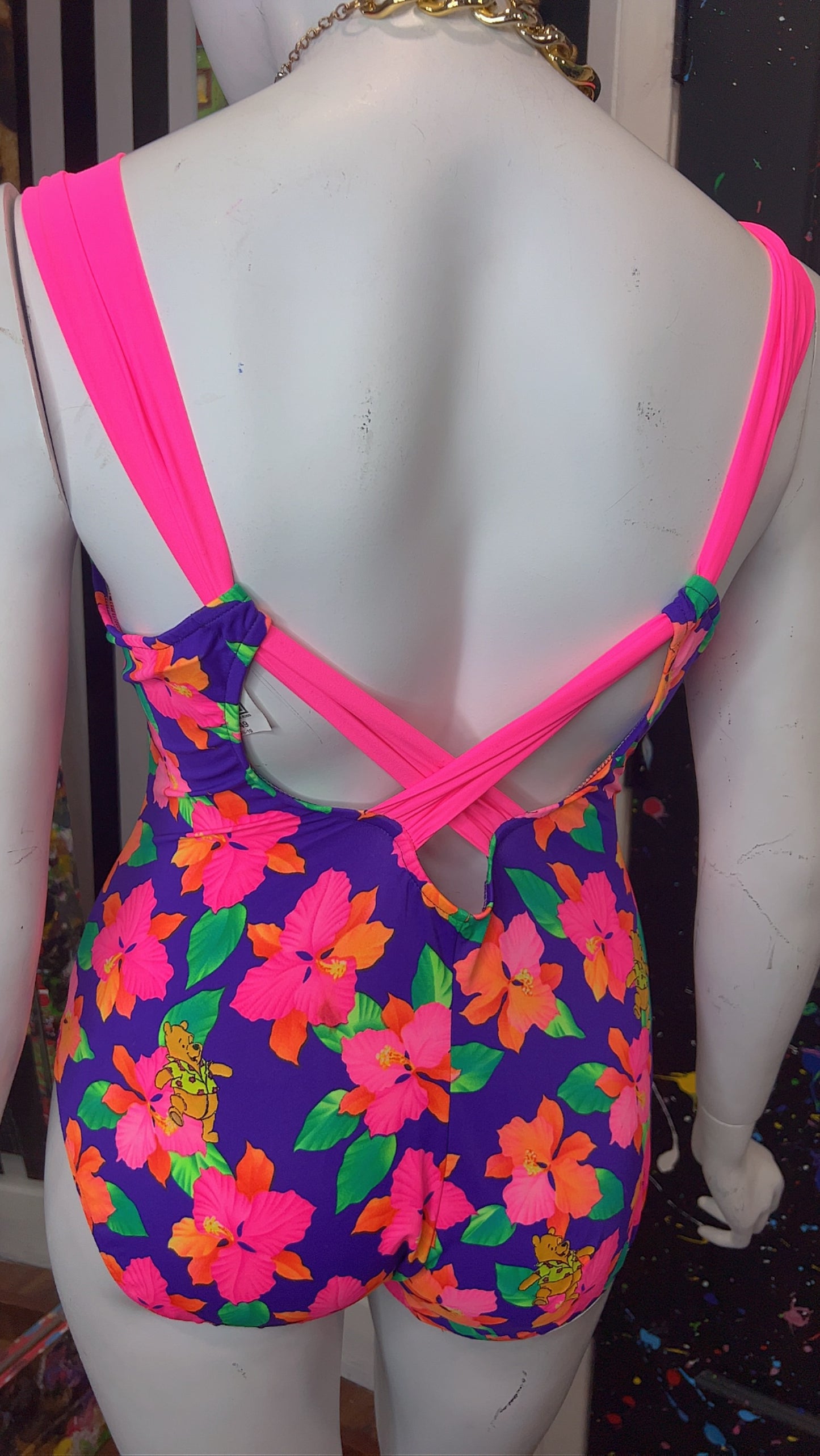 Vintage Winnie the Pooh & Neon Swimsuit (16)