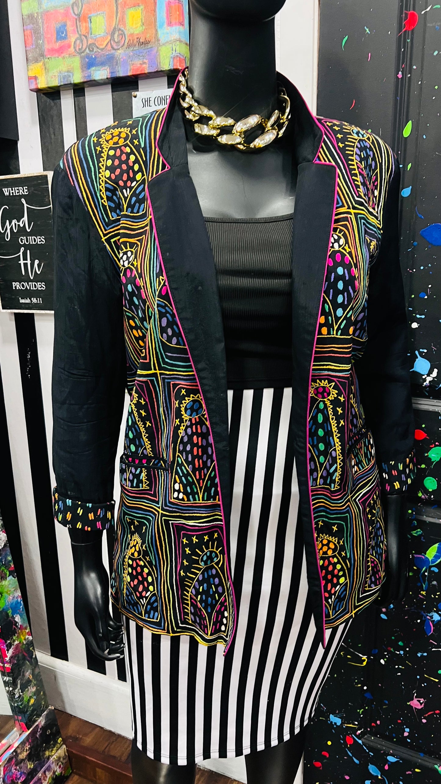 Vintage 90s Art Work Blazer (14)