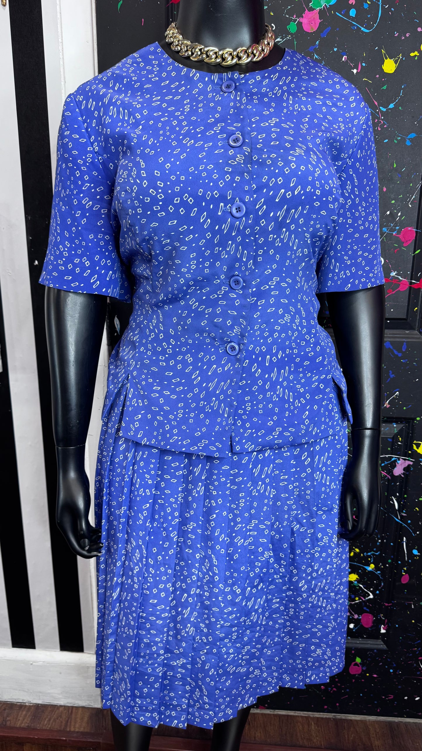 Vintage Leslie Fay Skirt Set (24WP)