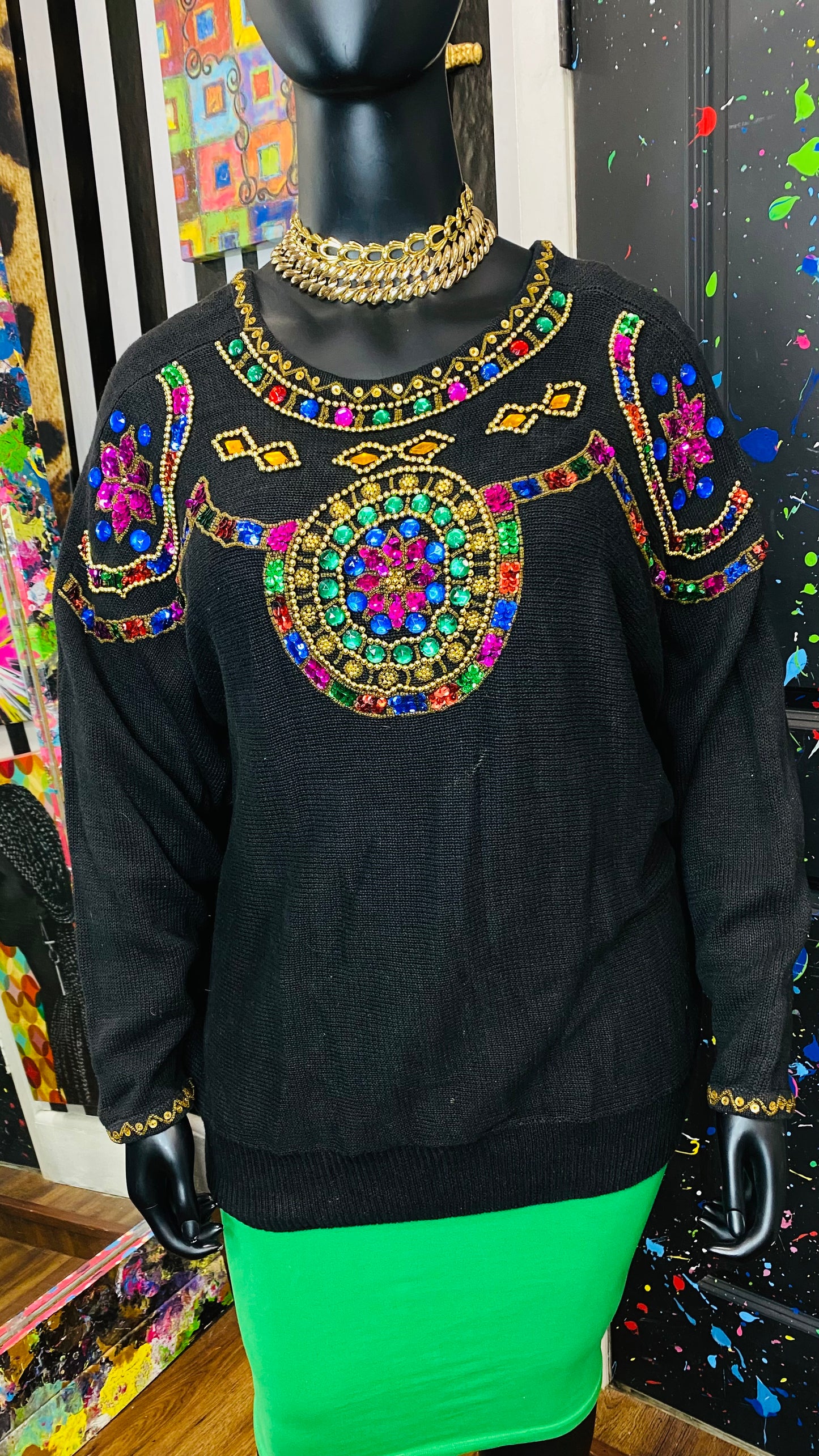 Vintage Sequin Sweater (22)