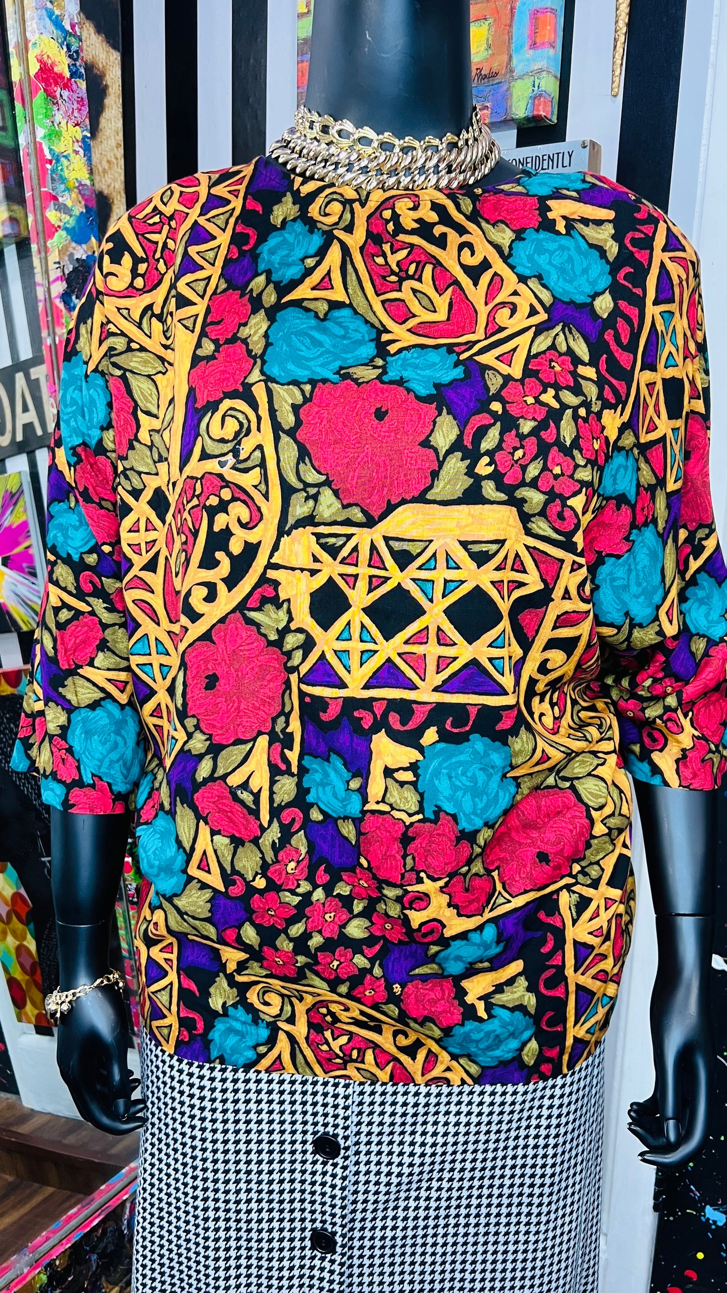 Vintage Rayon 90’s Blouse (14)