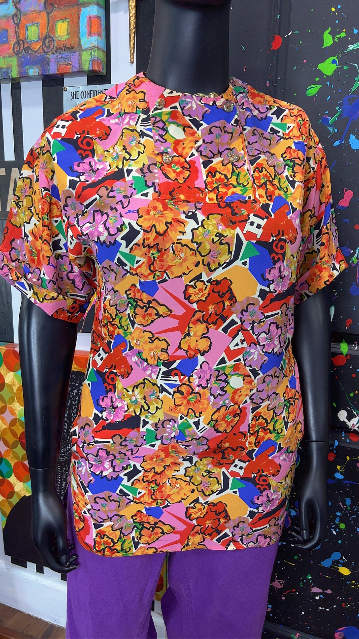 Vintage Fendi 100% Silk Blouse (14)