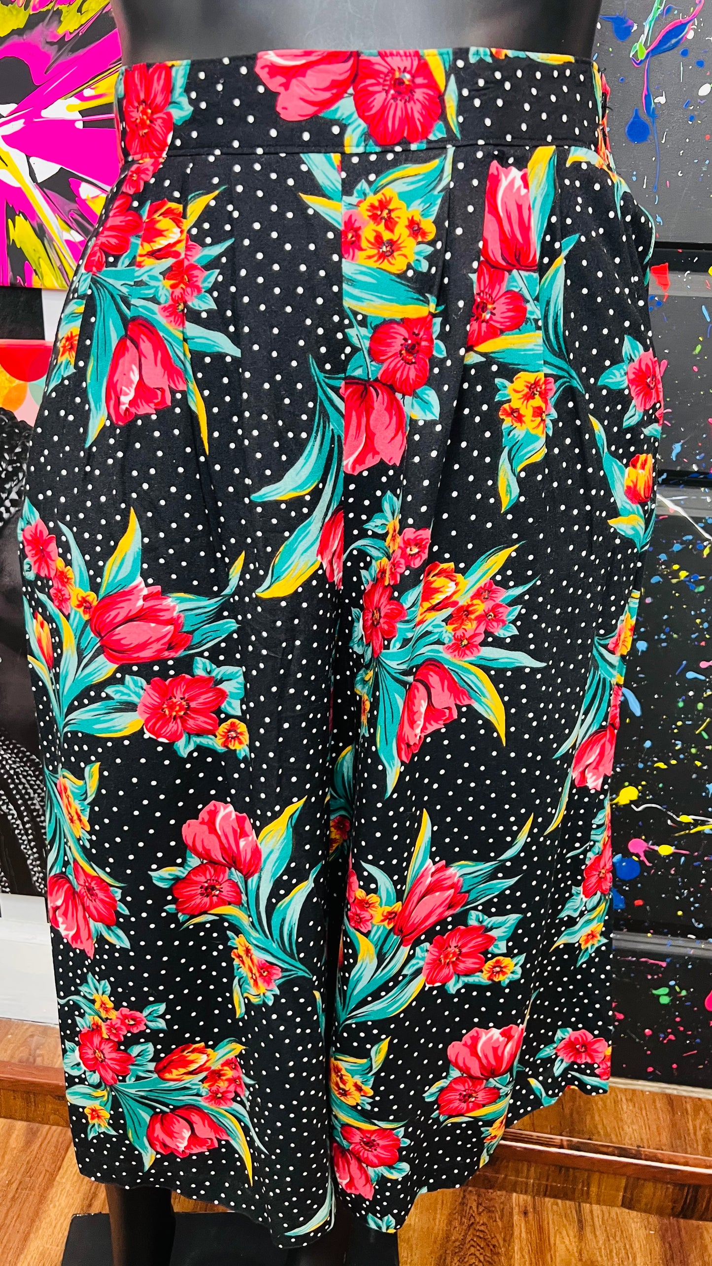 Vintage Polka Dot & Floral Gaulchos (18)