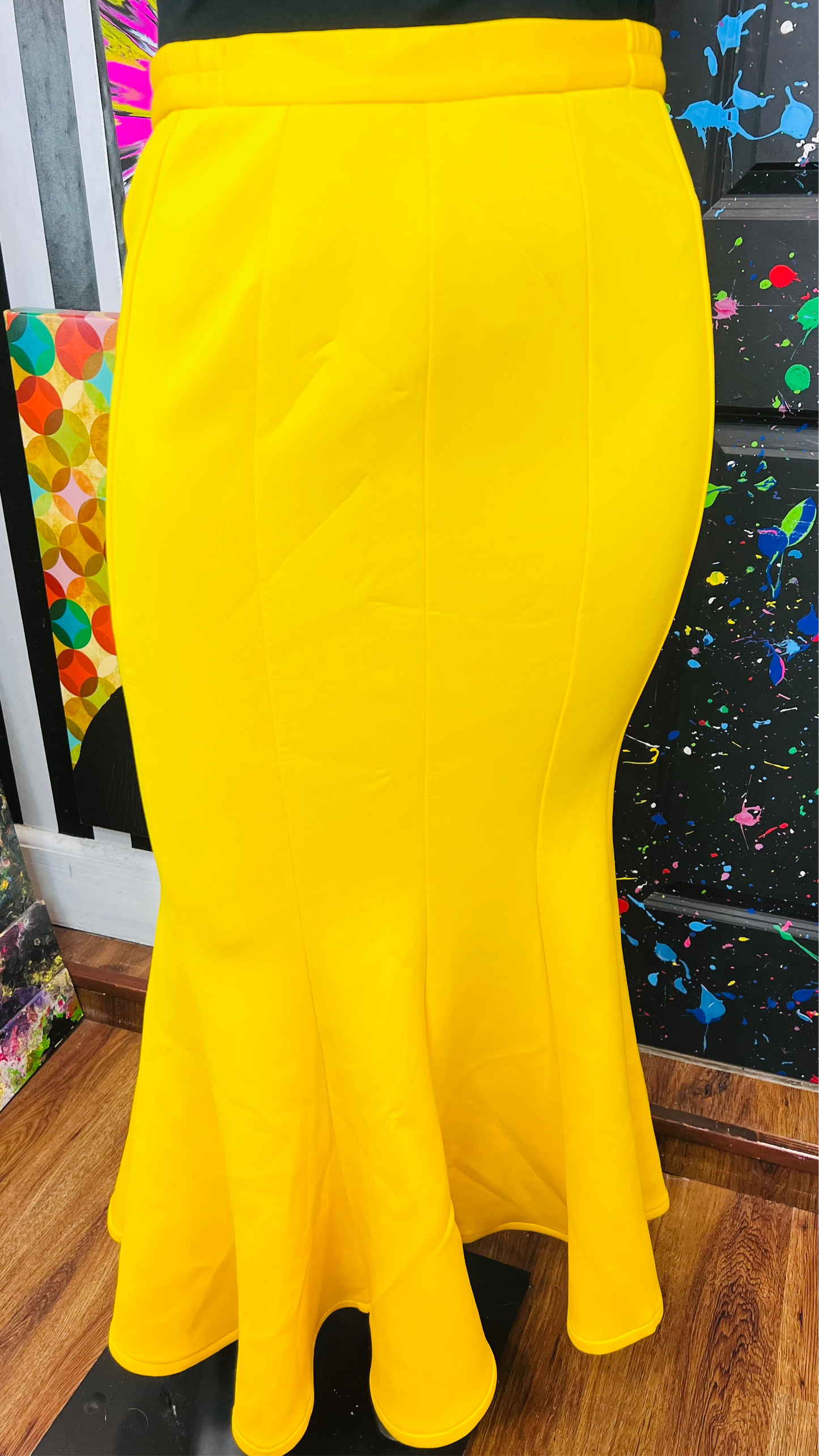 Yellow Mermaid Skirt (16)