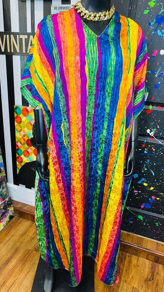 Vintage Rainbow Kaftan (OS)