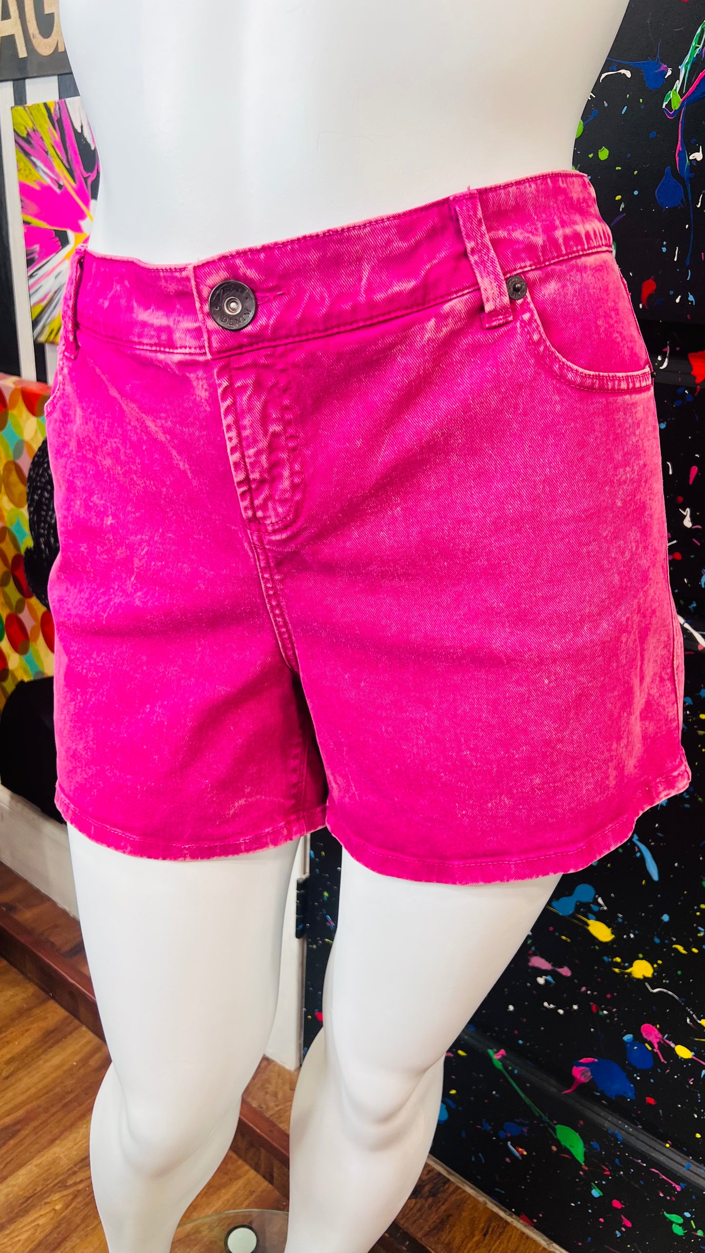 Torrid Pink Denim Shorts (20)