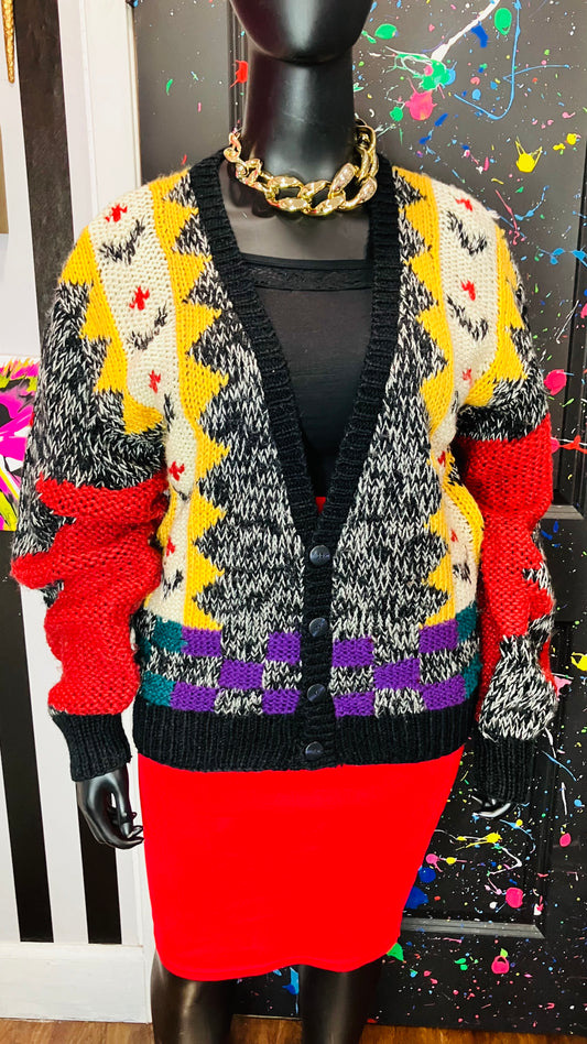 Vintage Chunky Knit Sweater (OS)