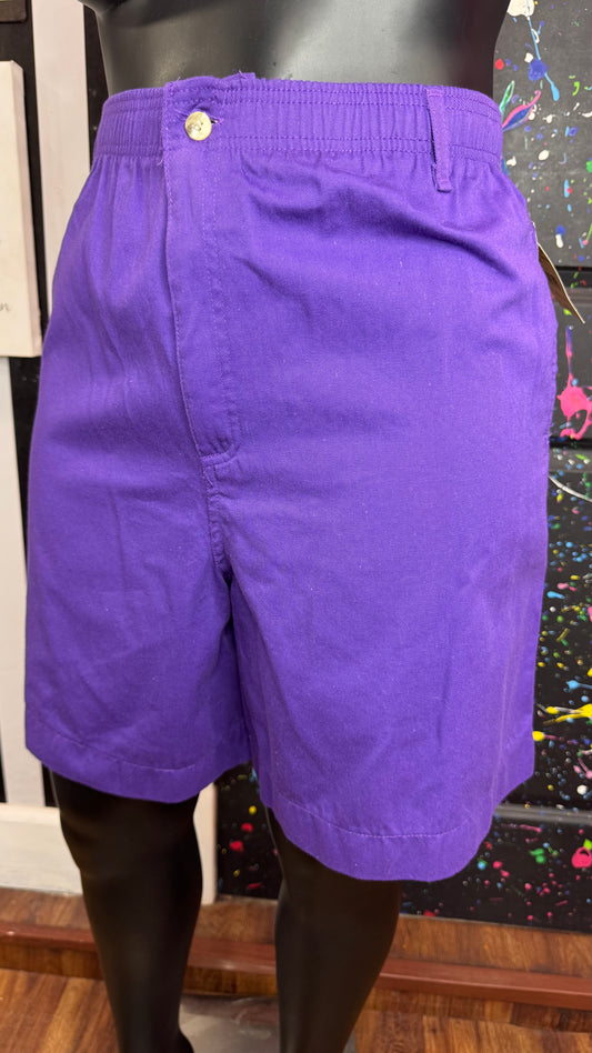 Vintage Purple Pleated New w/ Tags Shorts (18W)