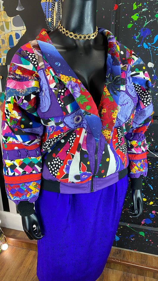 Vintage Cotton Patchwork Jacket