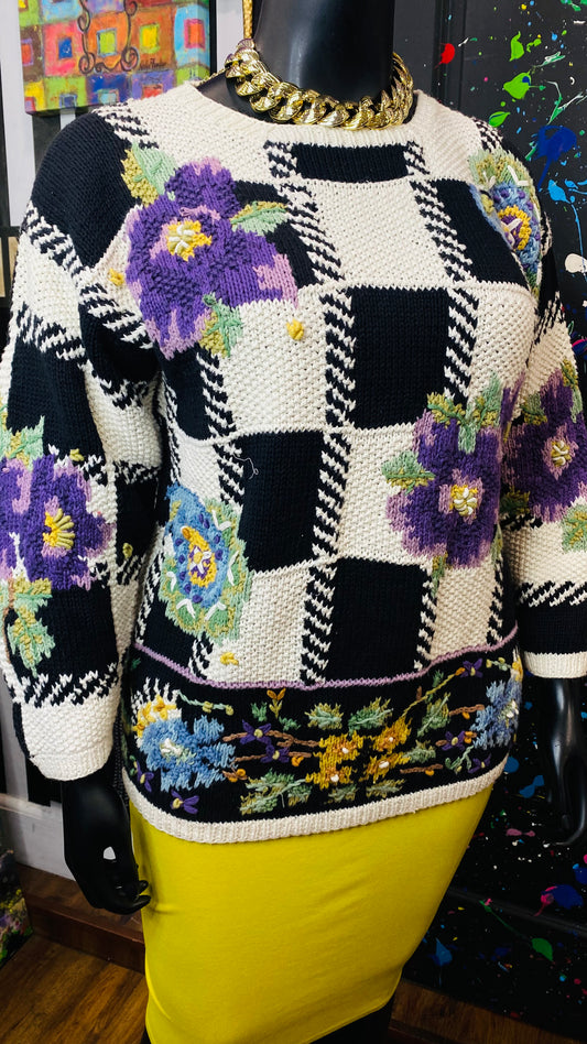 Vintage Knit Novelty Sweater (18)