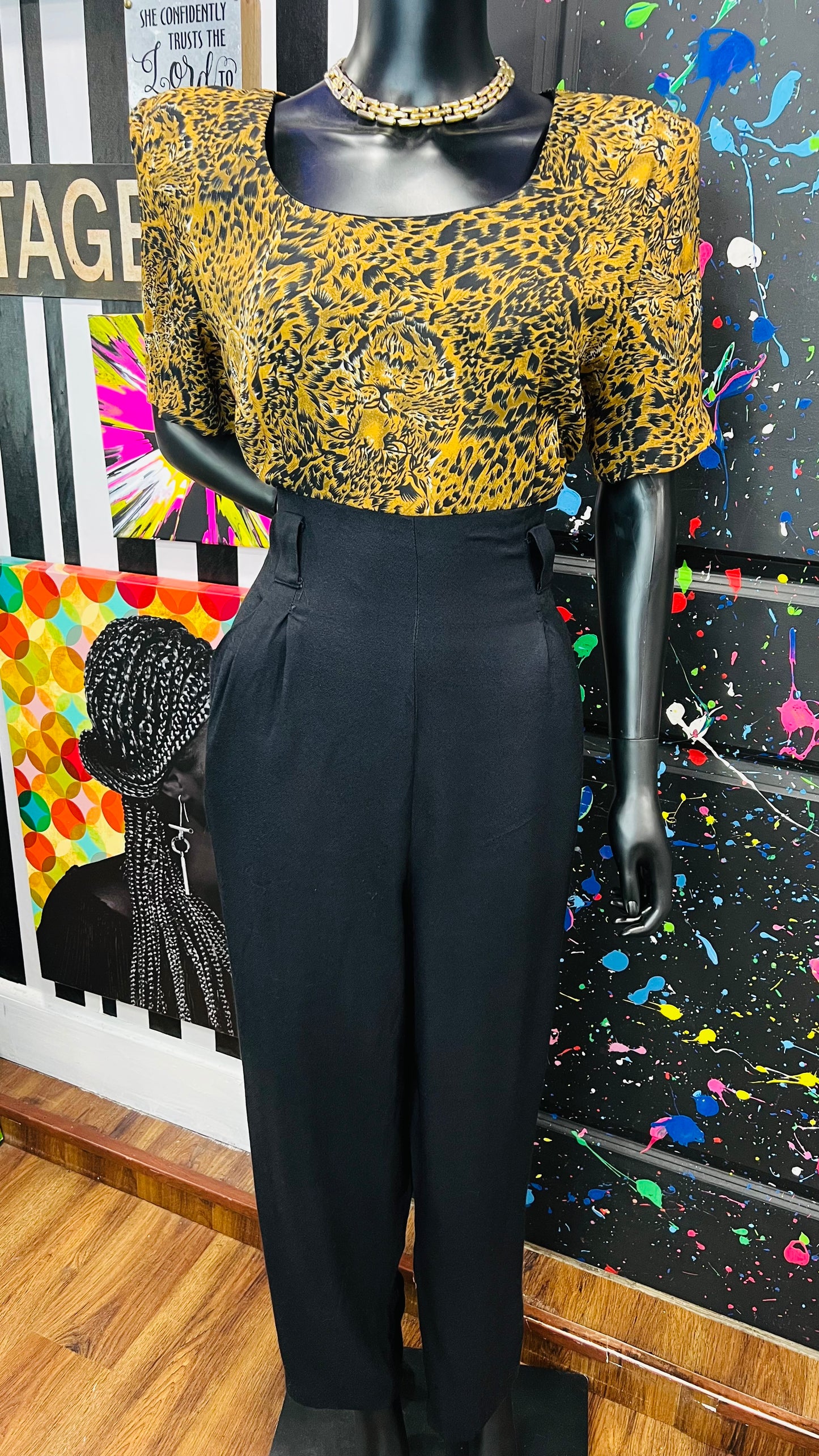 Vintage Cheetah Print Jumpsuit (14)