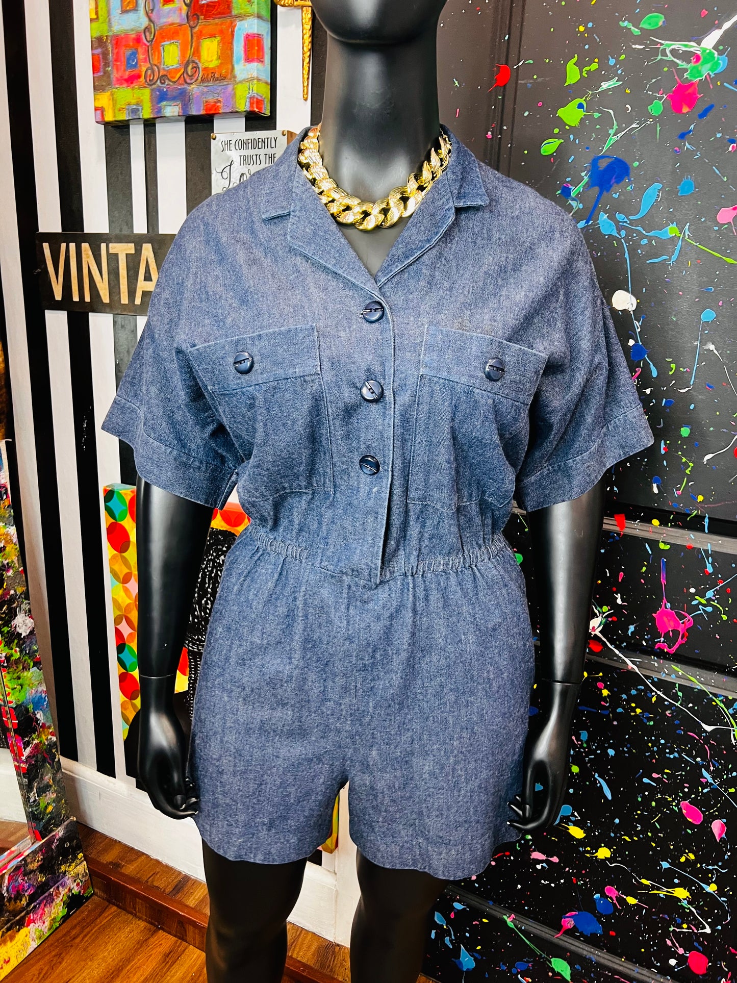 Vintage Denim Romper (18)