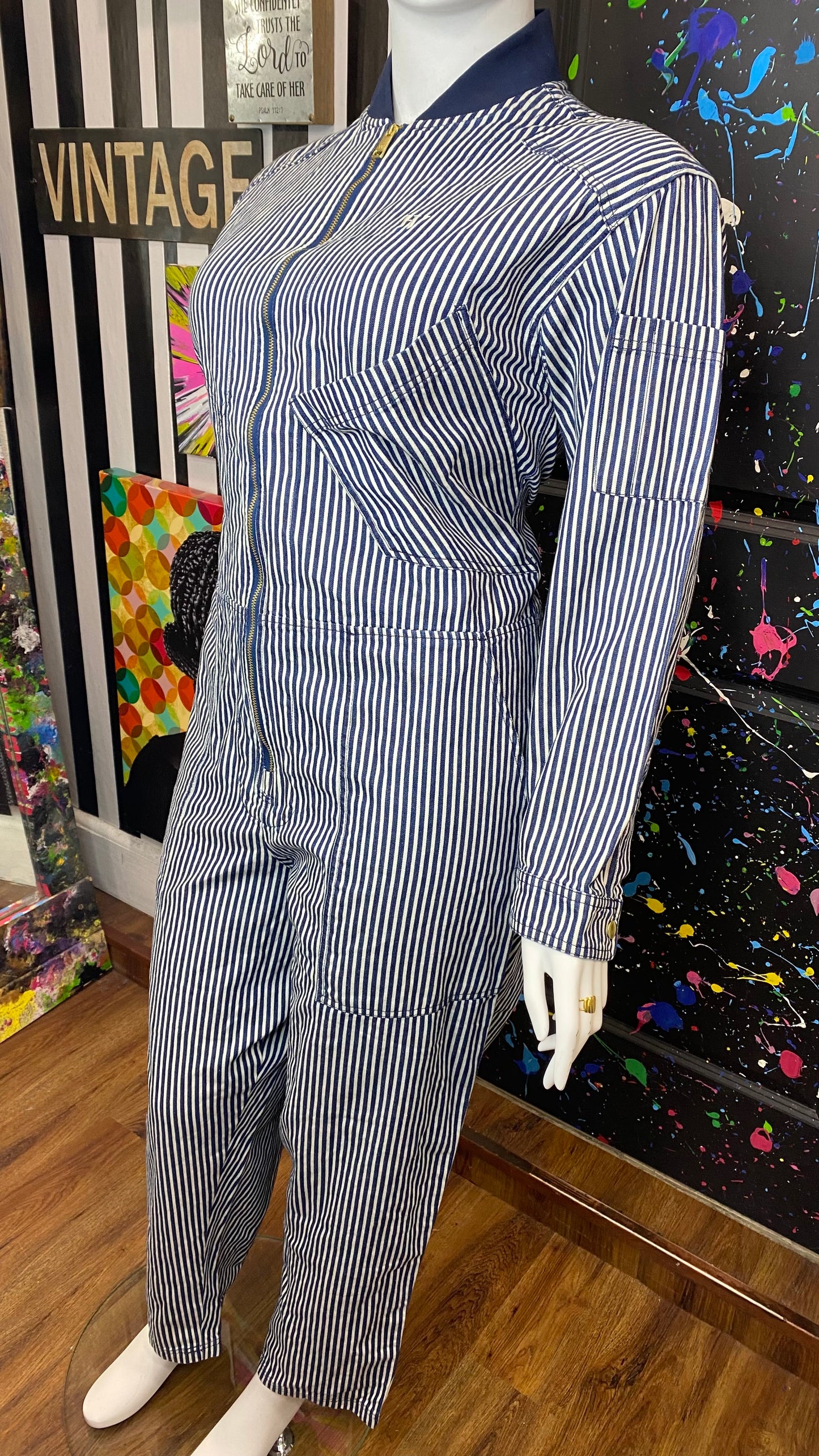 Pin Striped AirForce Jumpsuit (14)