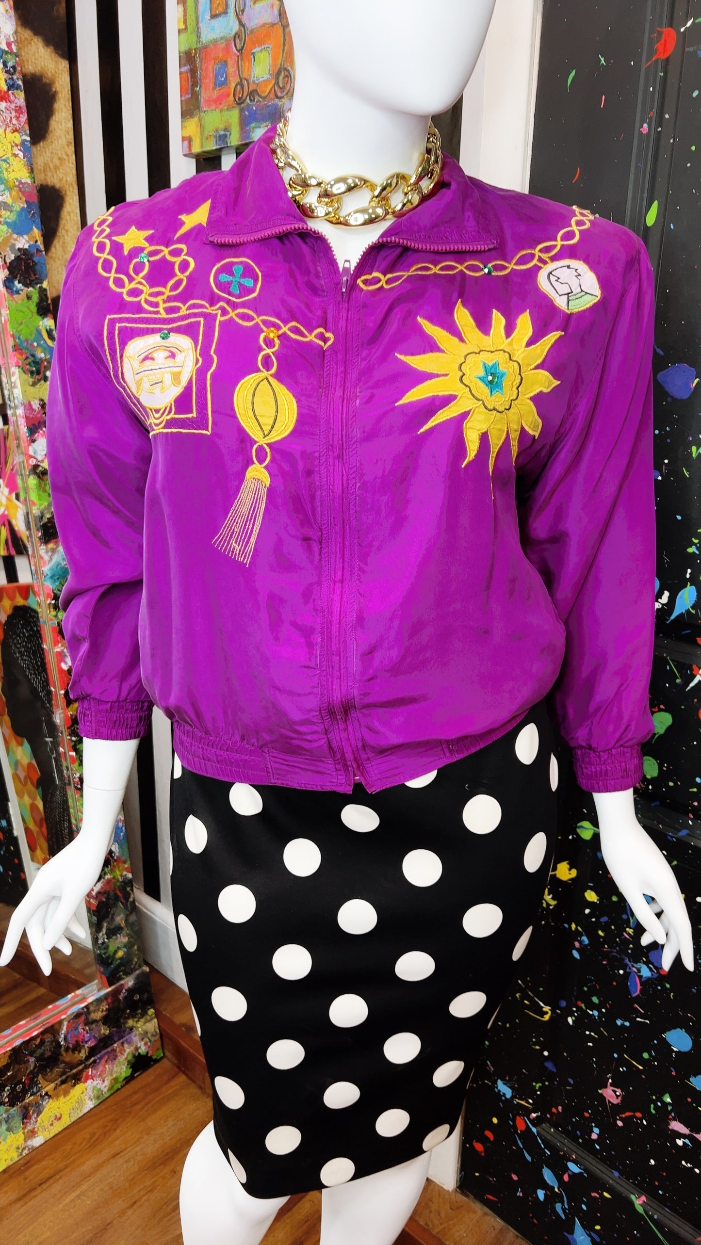 Vintage Purple Nautical Jacket (14)