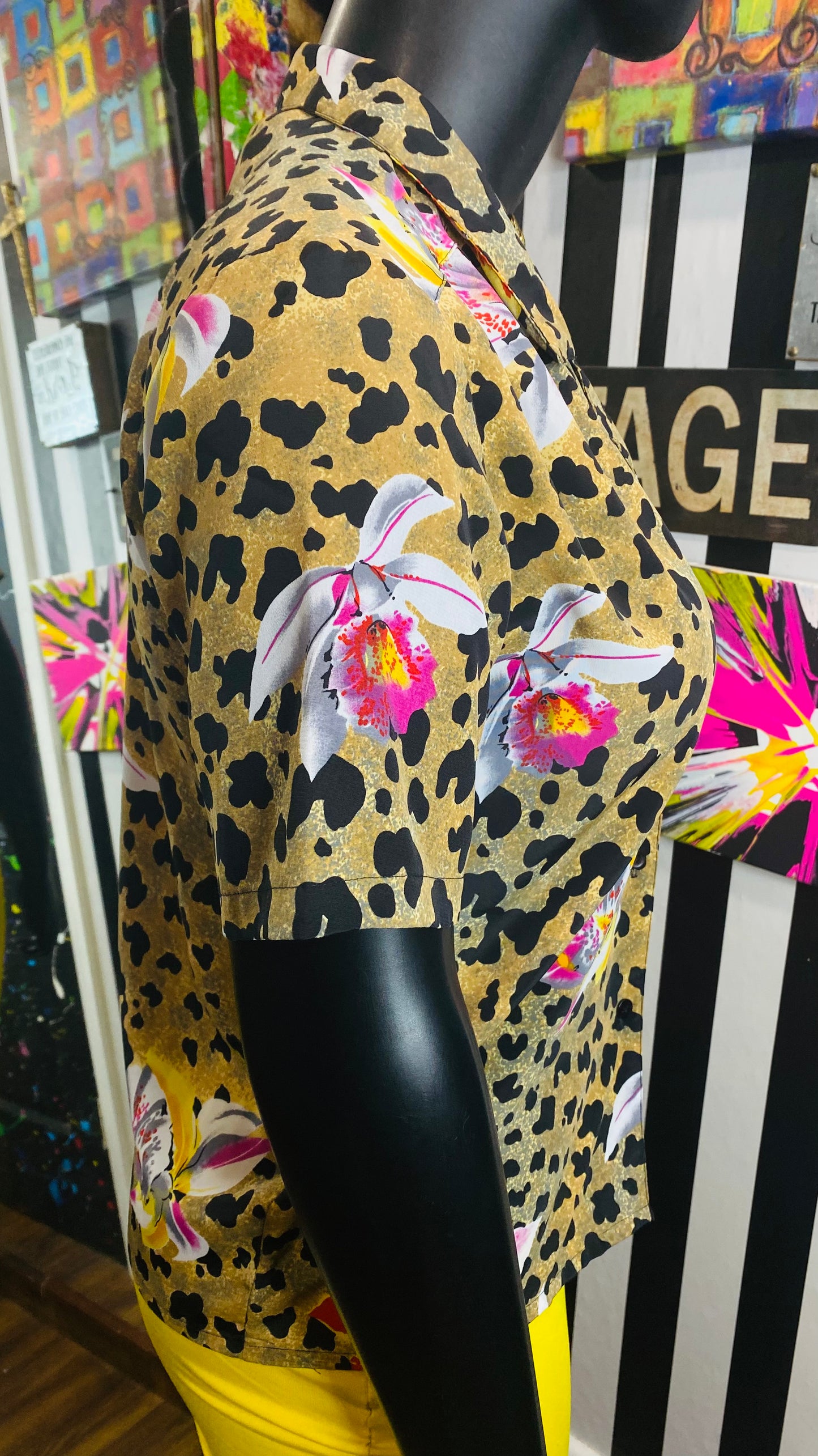 Vintage Animal Print Blouse (12)