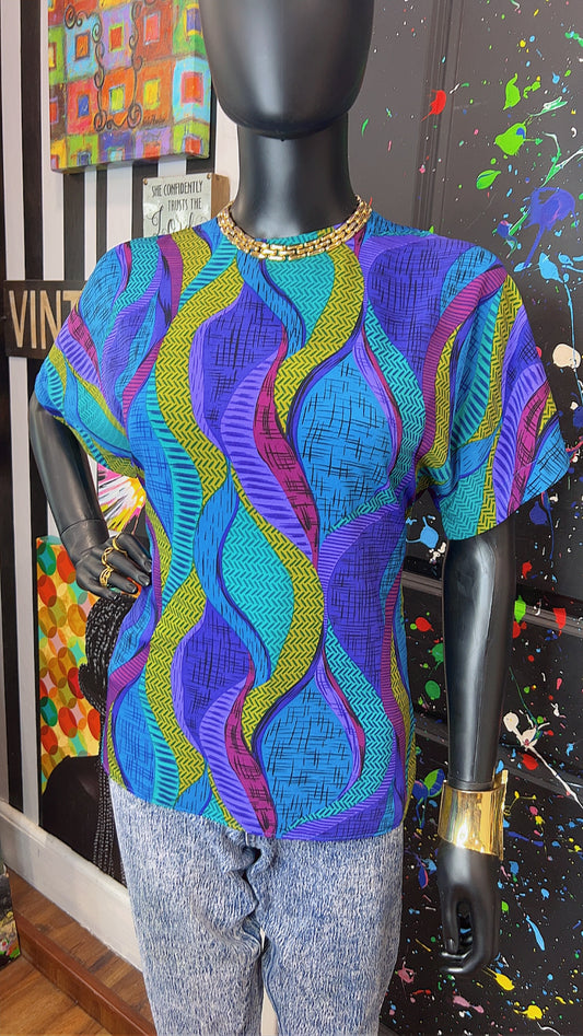 Vintage Abstract Blouse (12)