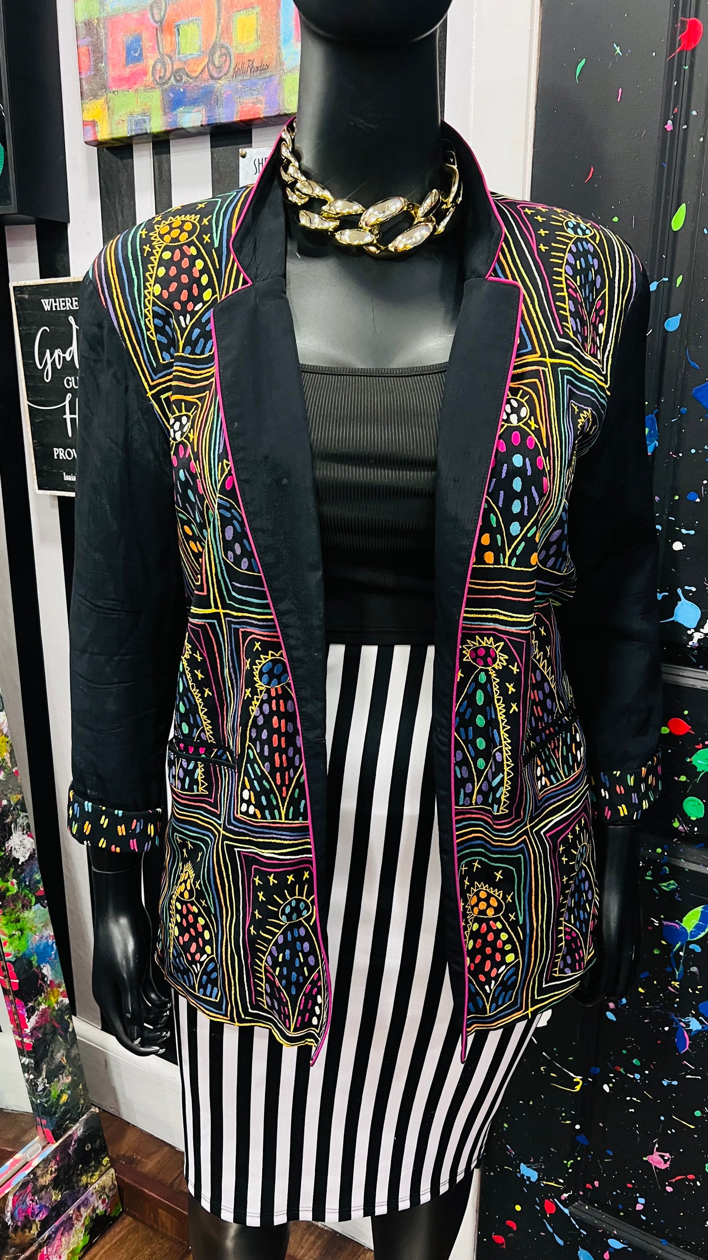 Vintage 90s Art Work Blazer (14)