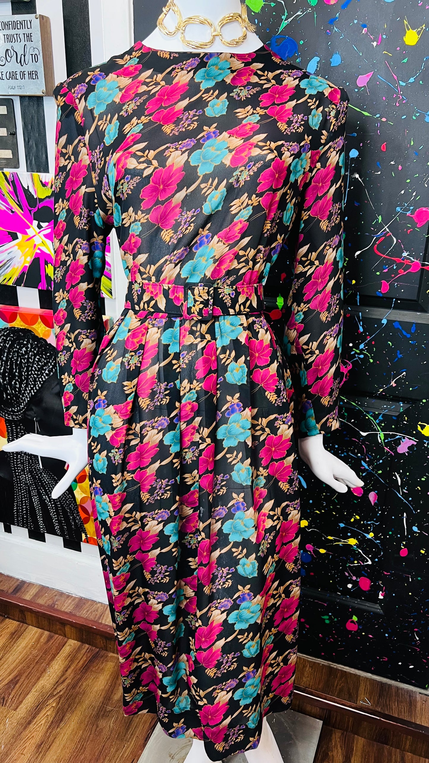 Vintage Floral Dress (16)