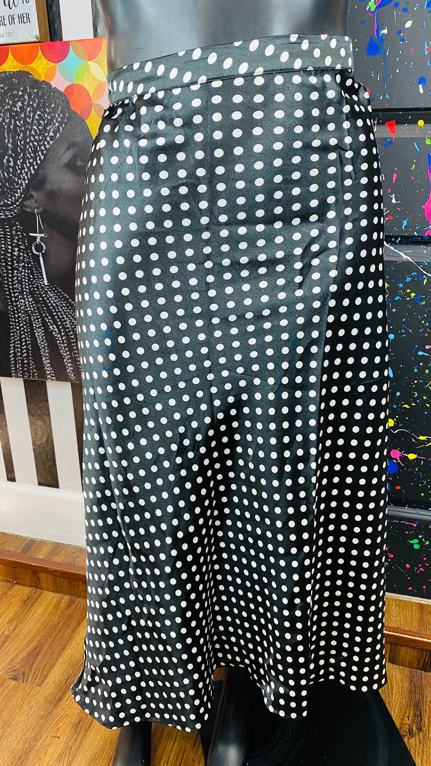 Black w/dots Skirt