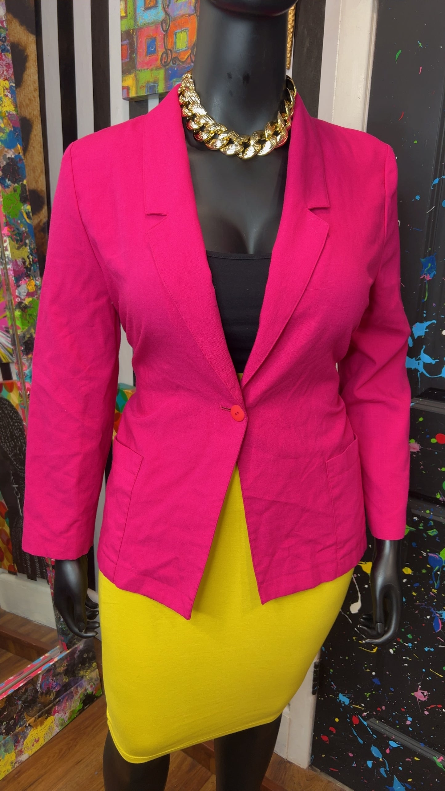 Vintage Pink Blazer (12)