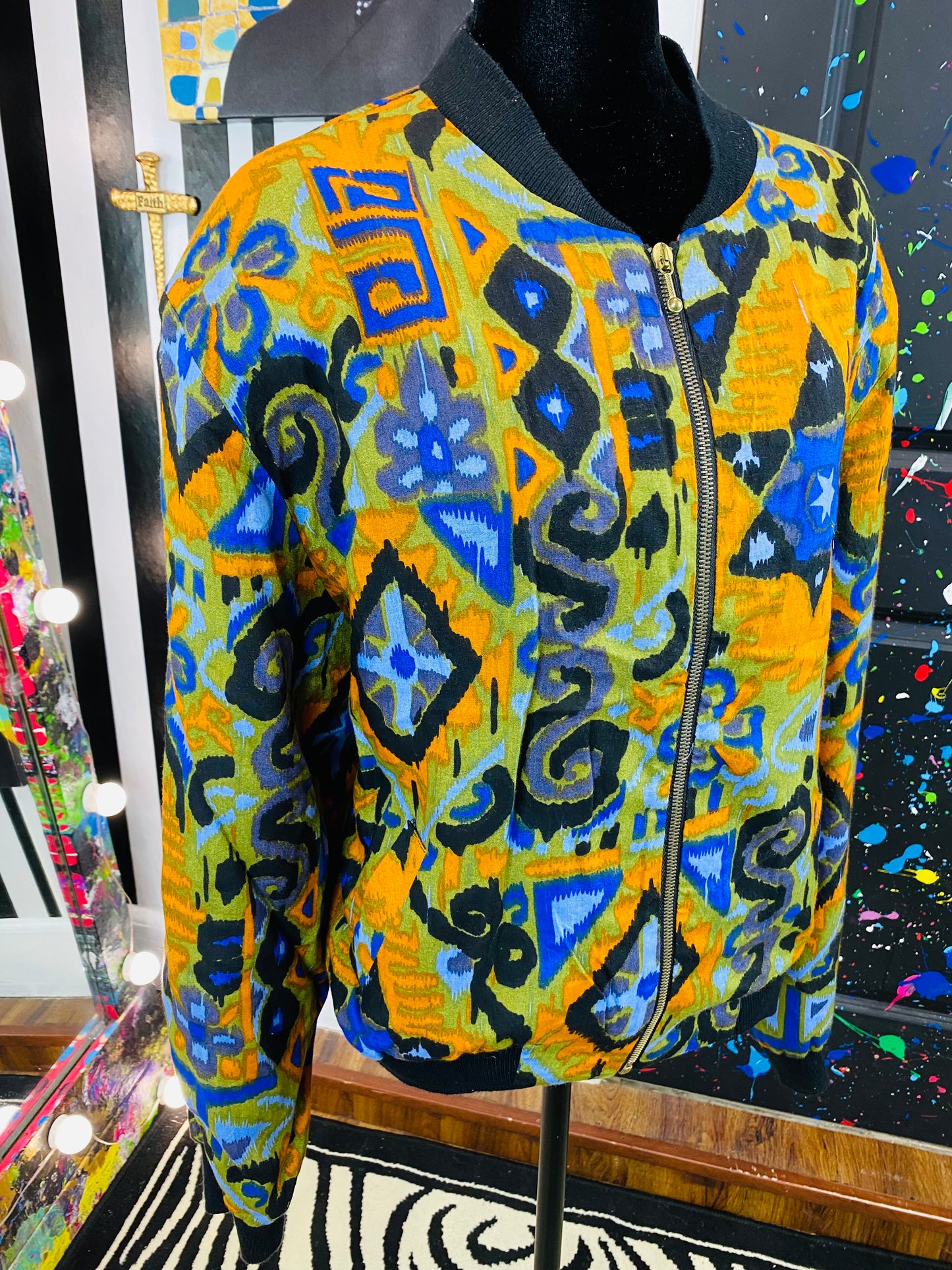 Vintage Peddlers Cropped Puffer Coat