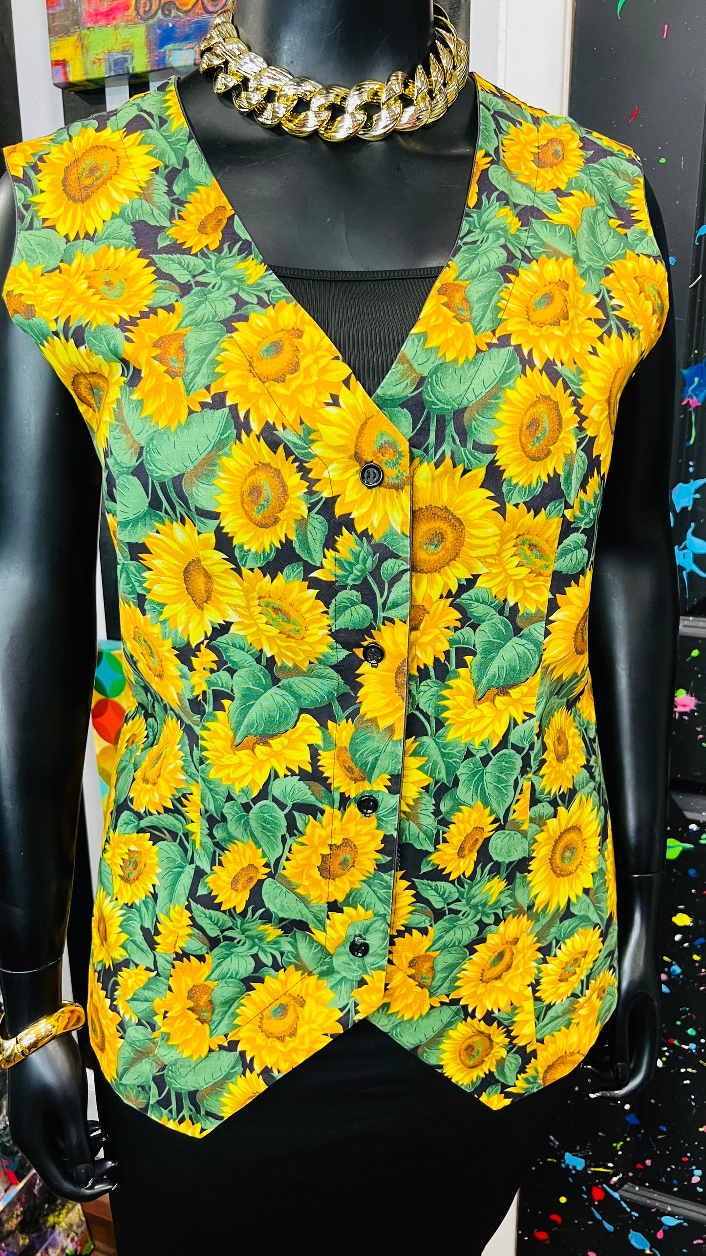 Vintage Sunflower Vest (20)