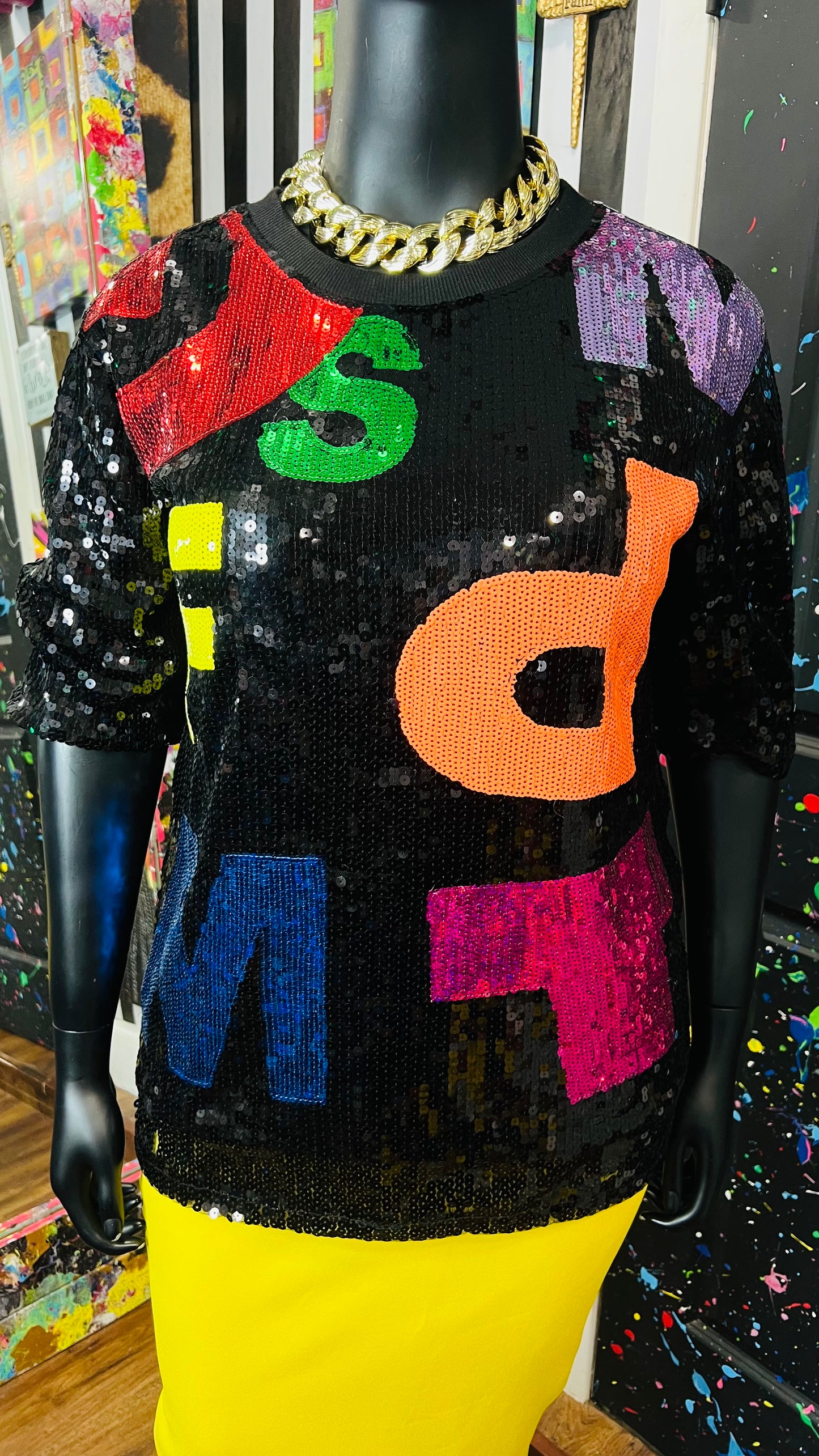 Super Fun Sequin Letter Blouse (18/20)